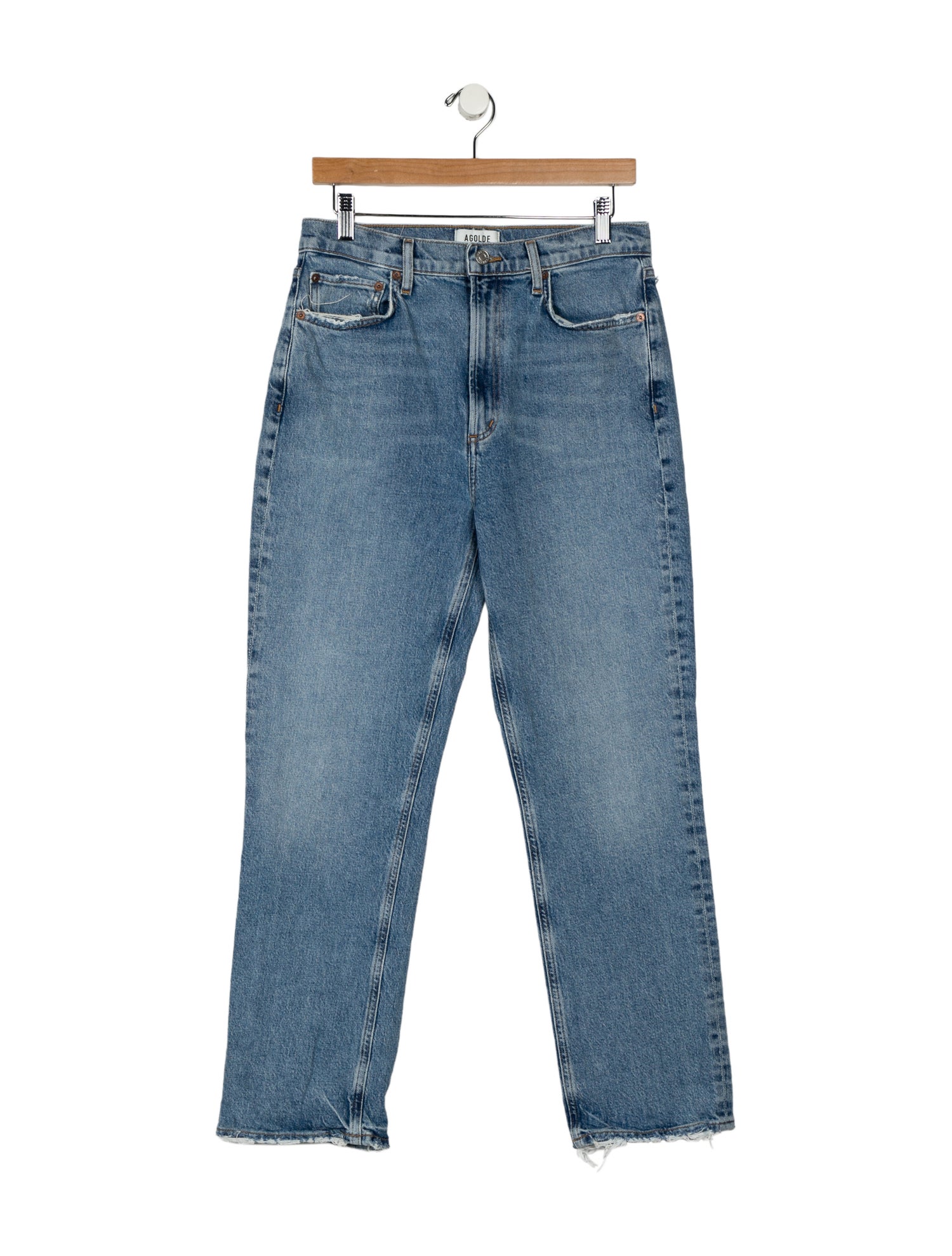 AGOLDE High-Rise Straight Leg Jeans