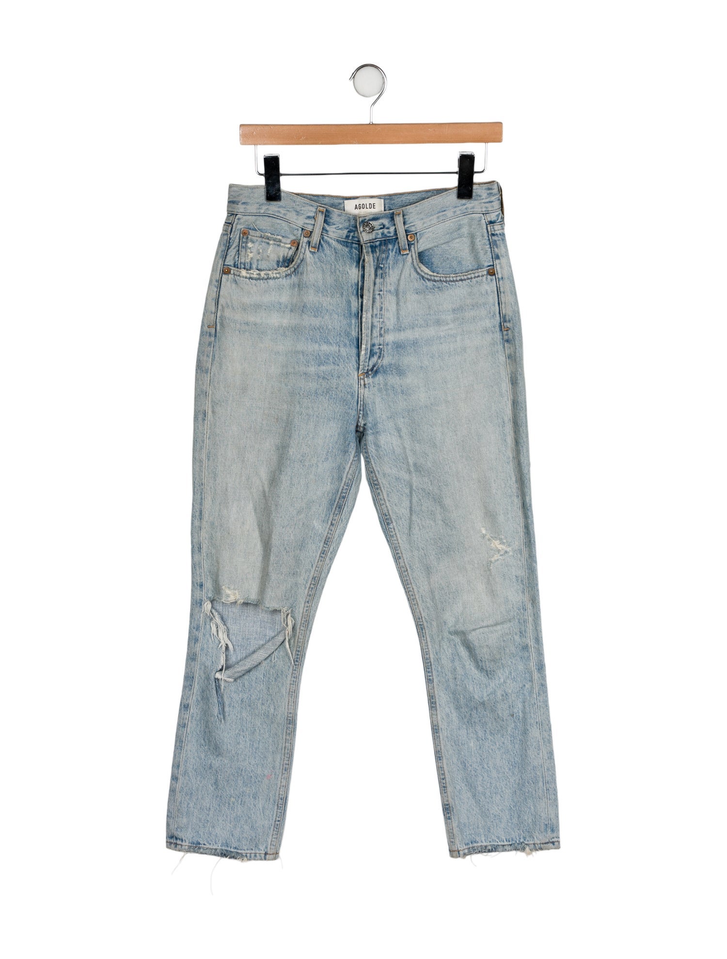 AGOLDE High-Rise Straight Leg Jeans