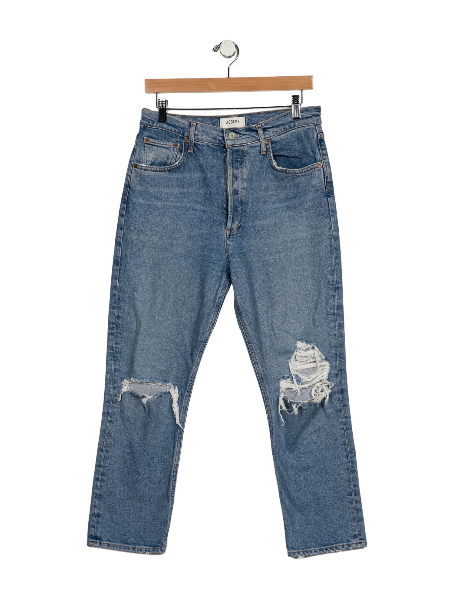 AGOLDE High-Rise Straight Leg Jeans