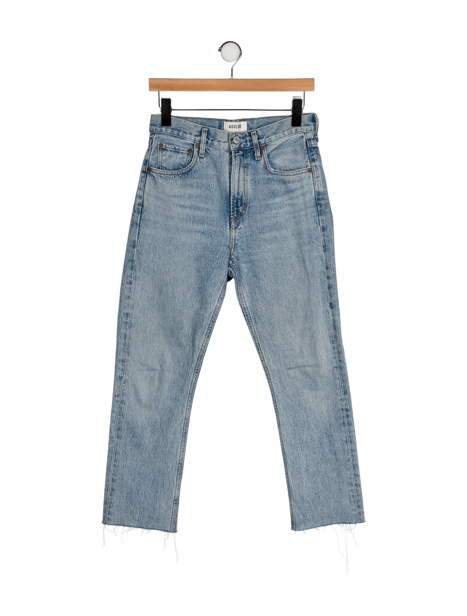 AGOLDE Mid-Rise Straight Leg Jeans
