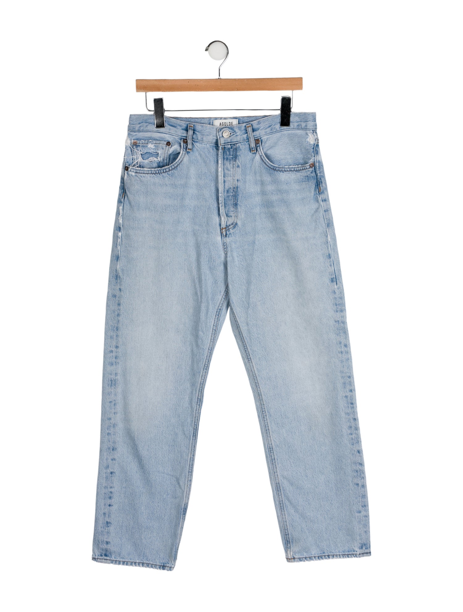 AGOLDE High-Rise Straight Leg Jeans