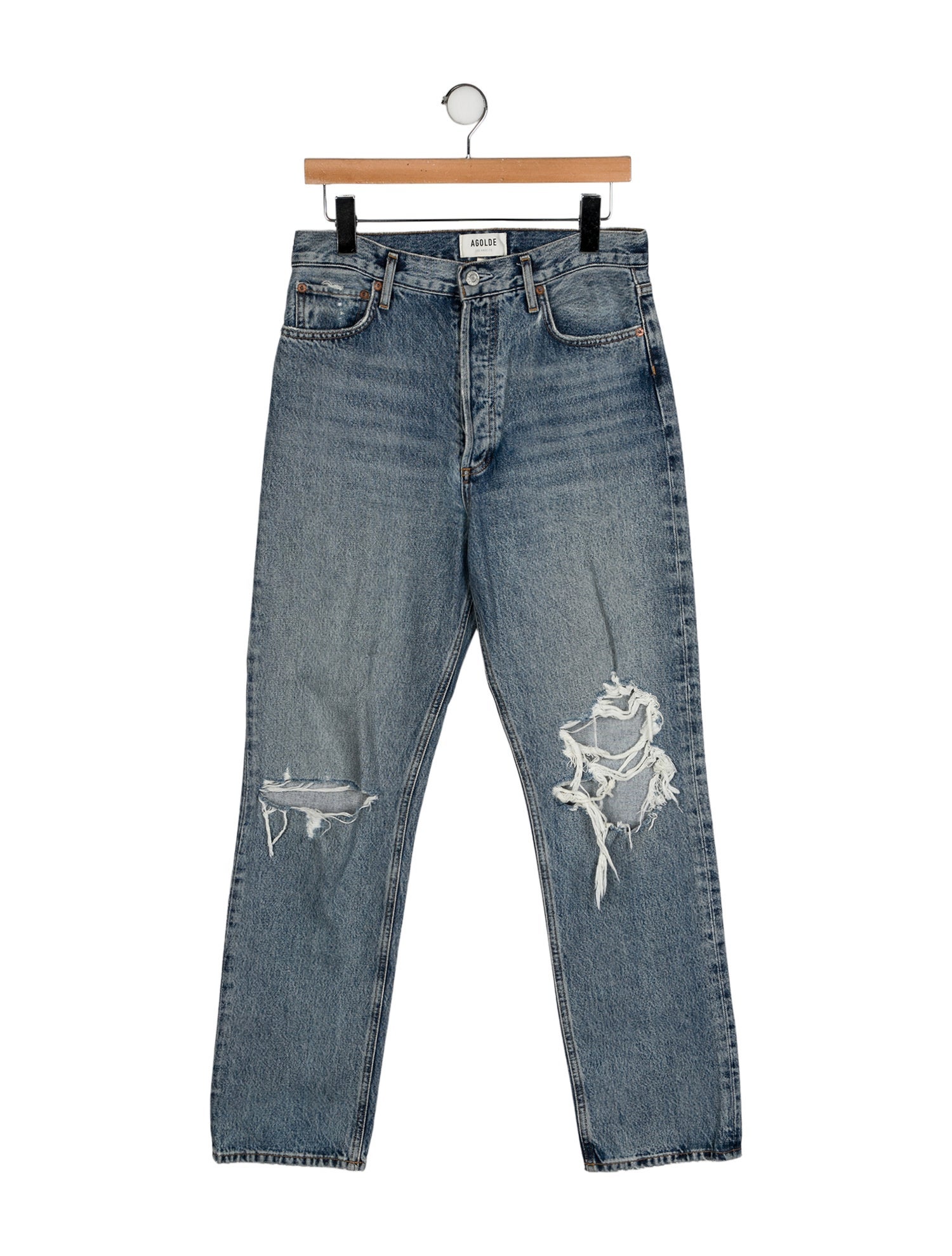 AGOLDE High-Rise Straight Leg Jeans