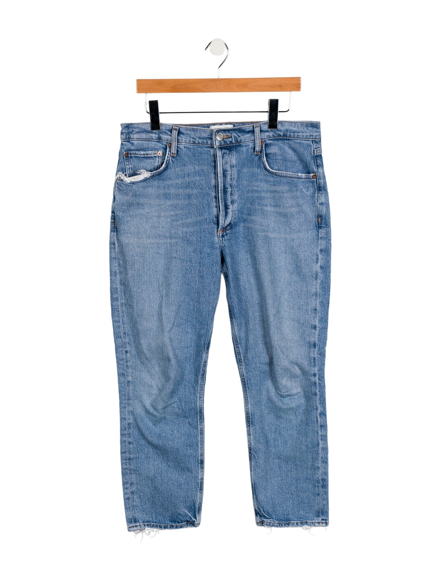 AGOLDE High-Rise Straight Leg Jeans