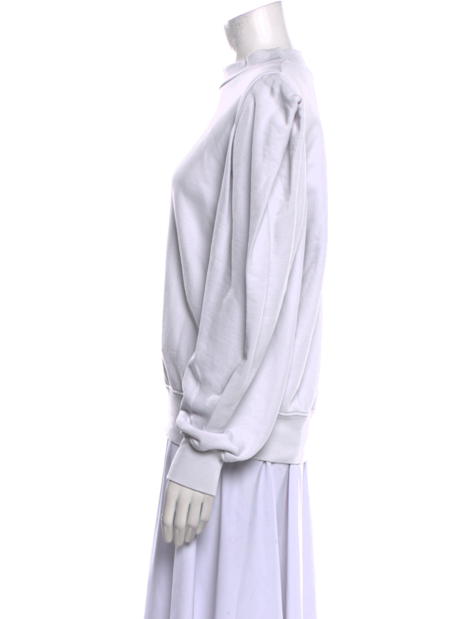 AGOLDE Mock Neck Long Sleeve Sweatshirt