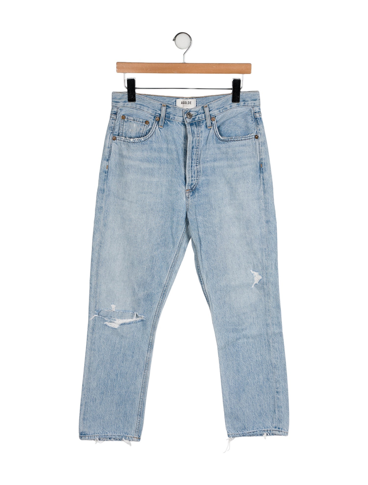 AGOLDE High-Rise Straight Leg Jeans