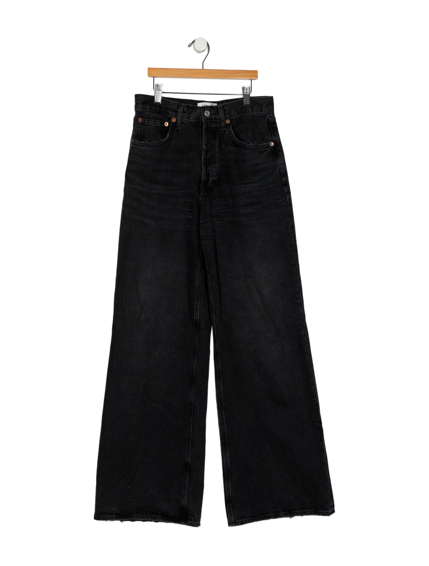 AGOLDE Mid-Rise Wide Leg Jeans
