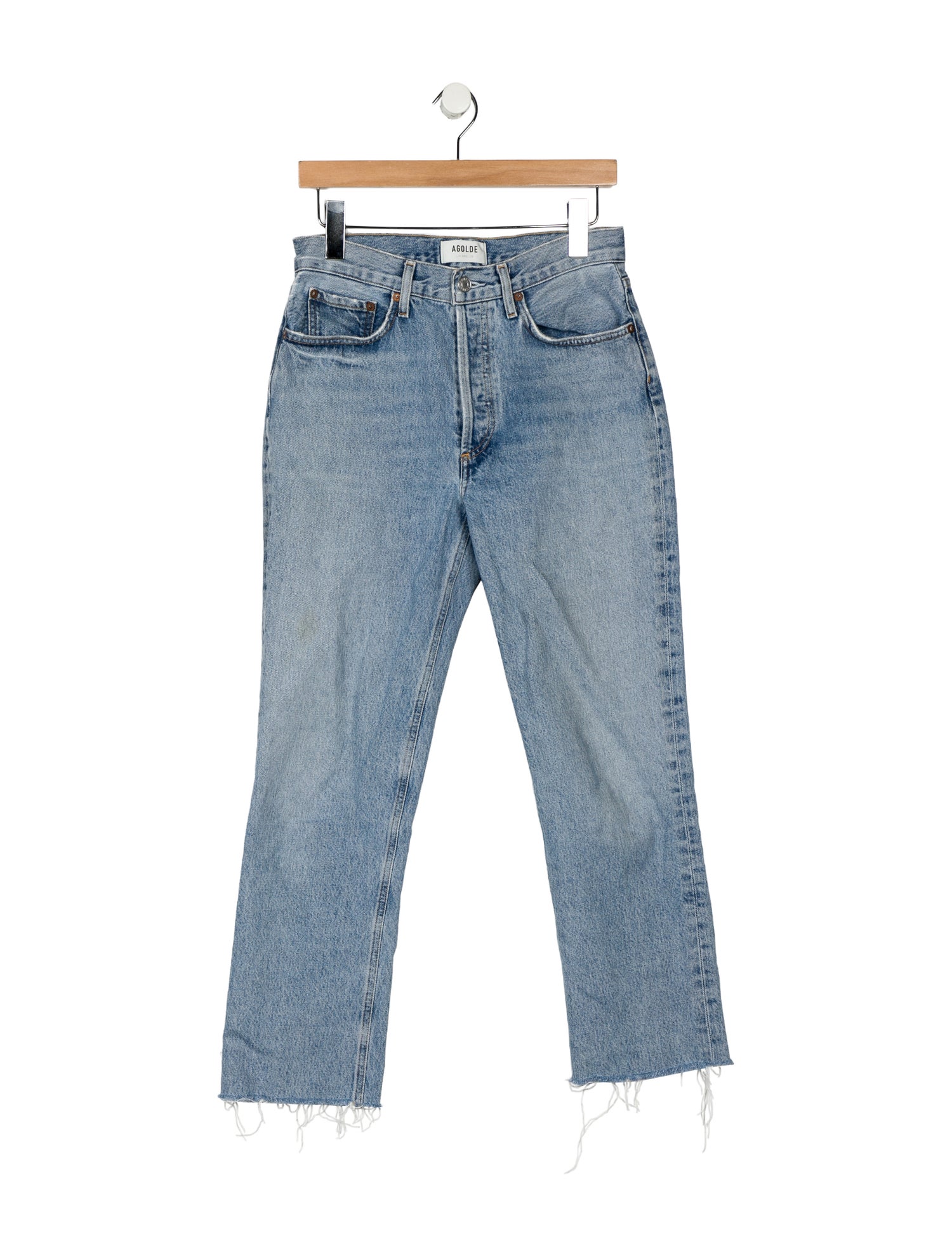 AGOLDE Mid-Rise Straight Leg Jeans