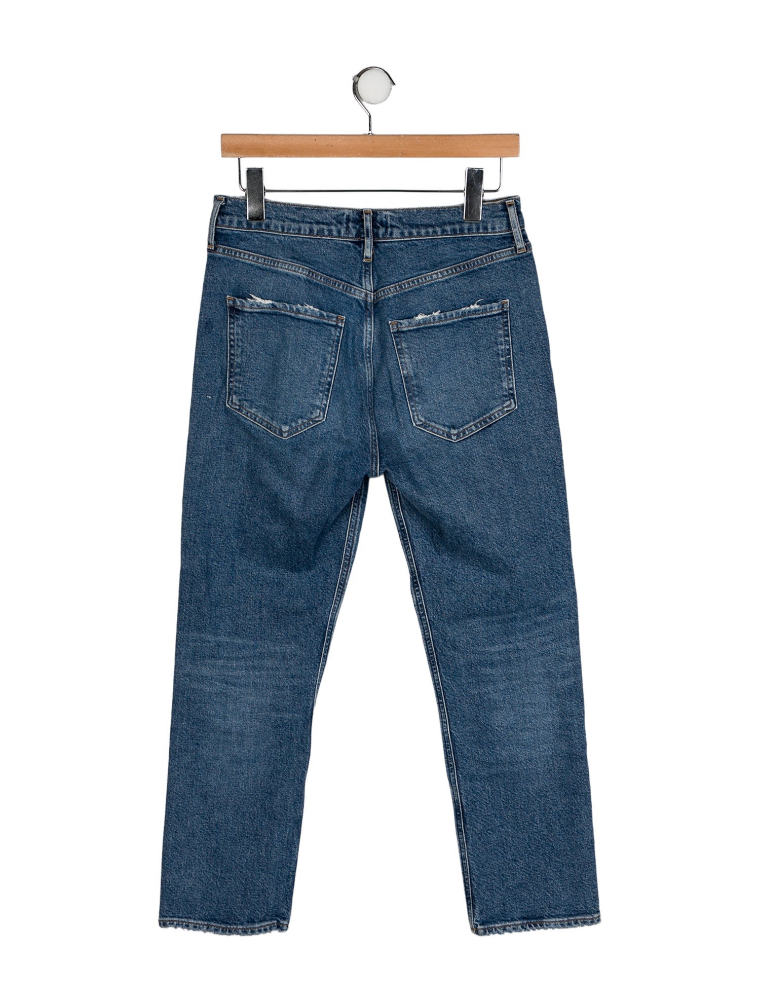 AGOLDE Mid-Rise Straight Leg Jeans