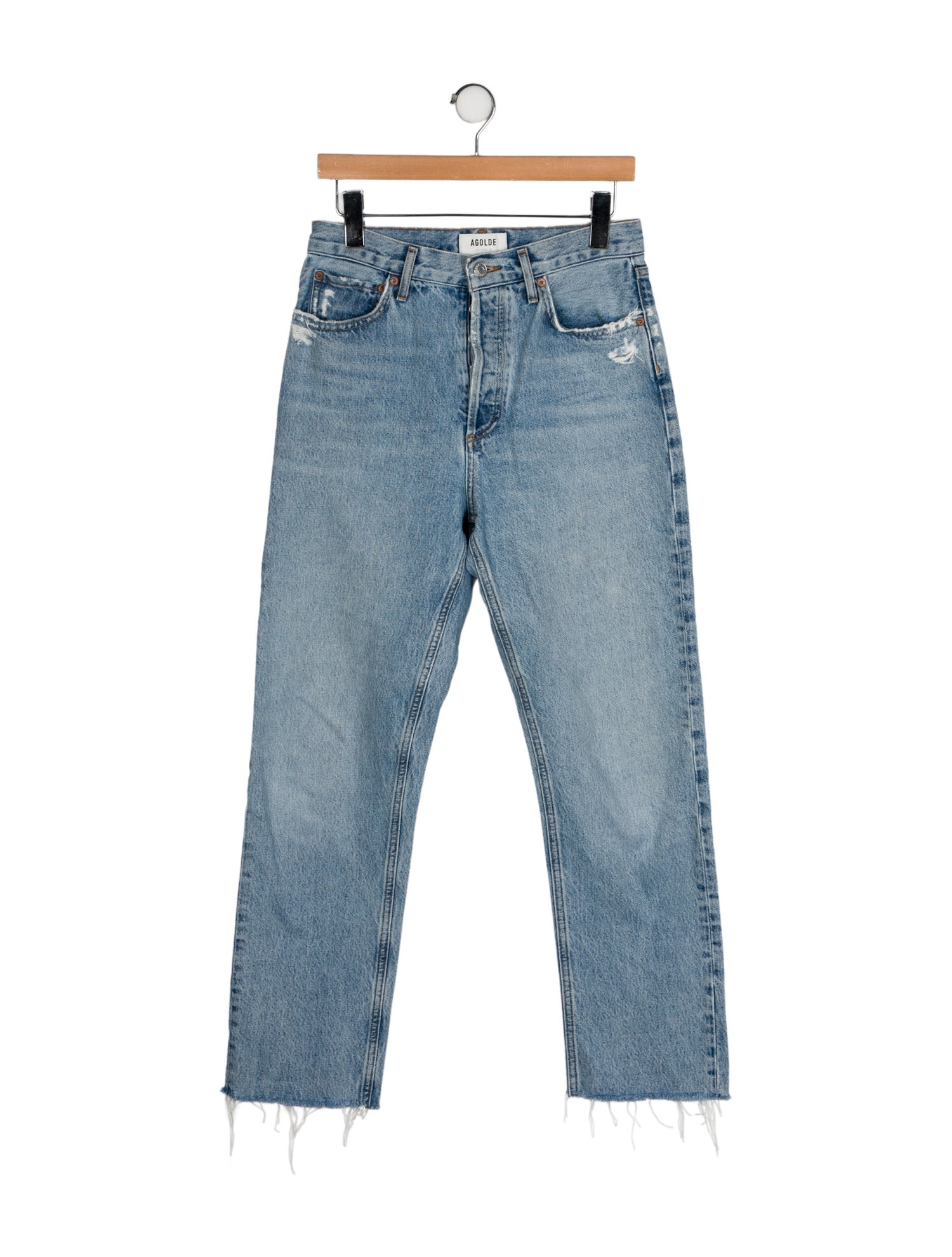 AGOLDE High-Rise Straight Leg Jeans