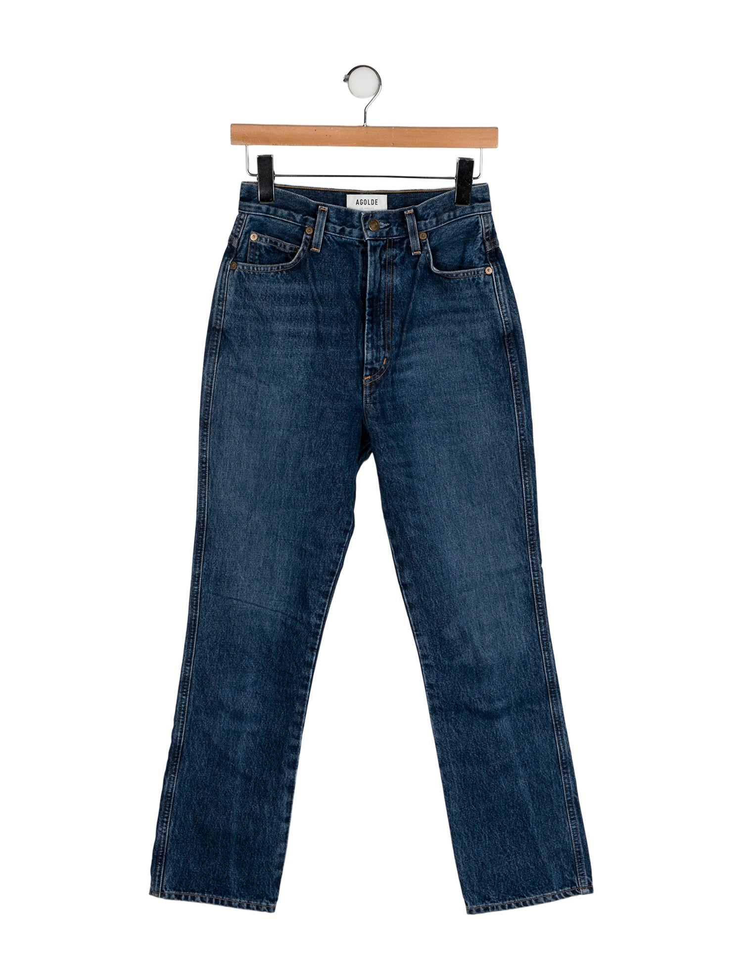 AGOLDE High-Rise Straight Leg Jeans