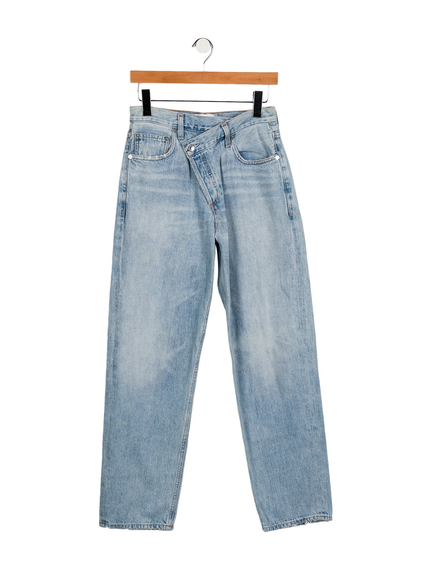 AGOLDE Mid-Rise Straight Leg Jeans