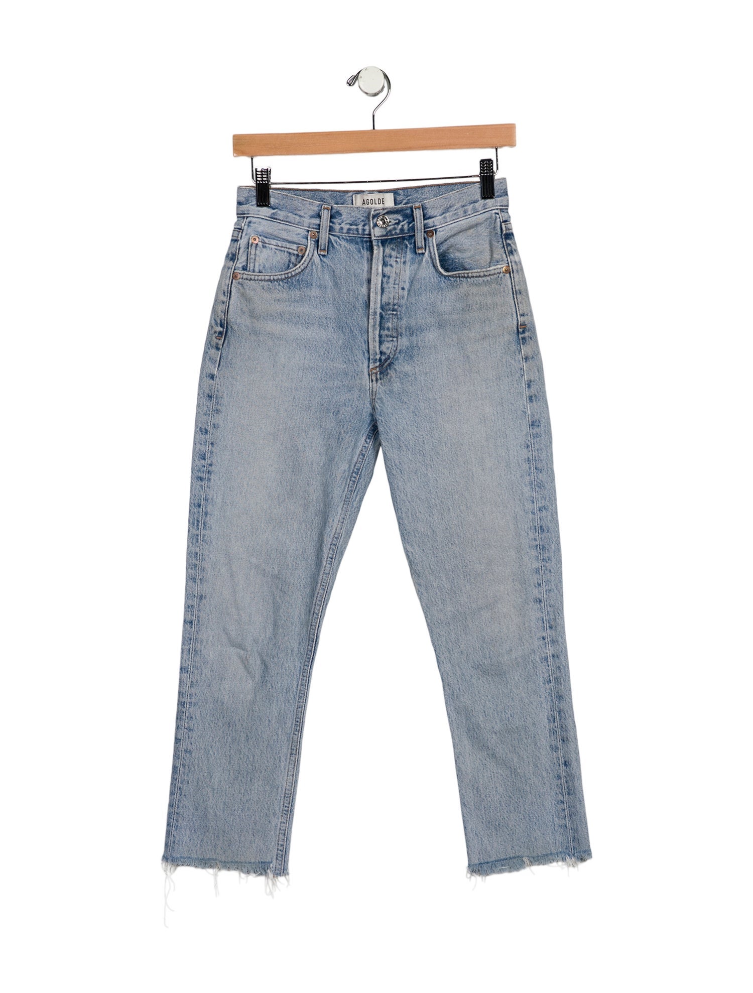 AGOLDE High-Rise Straight Leg Jeans