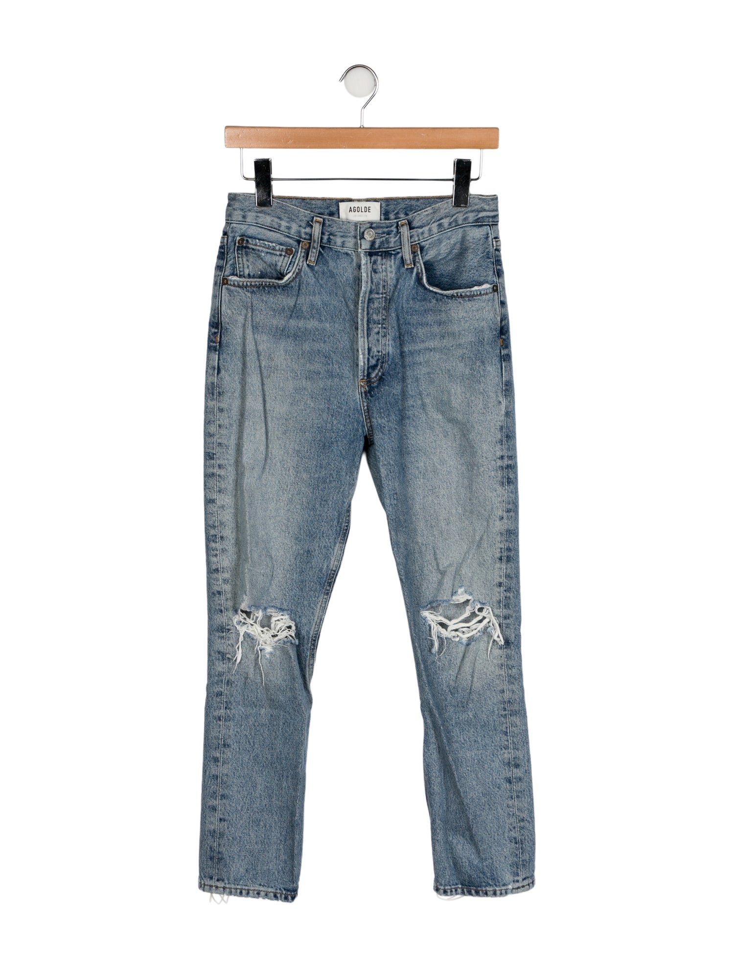 AGOLDE High-Rise Straight Leg Jeans