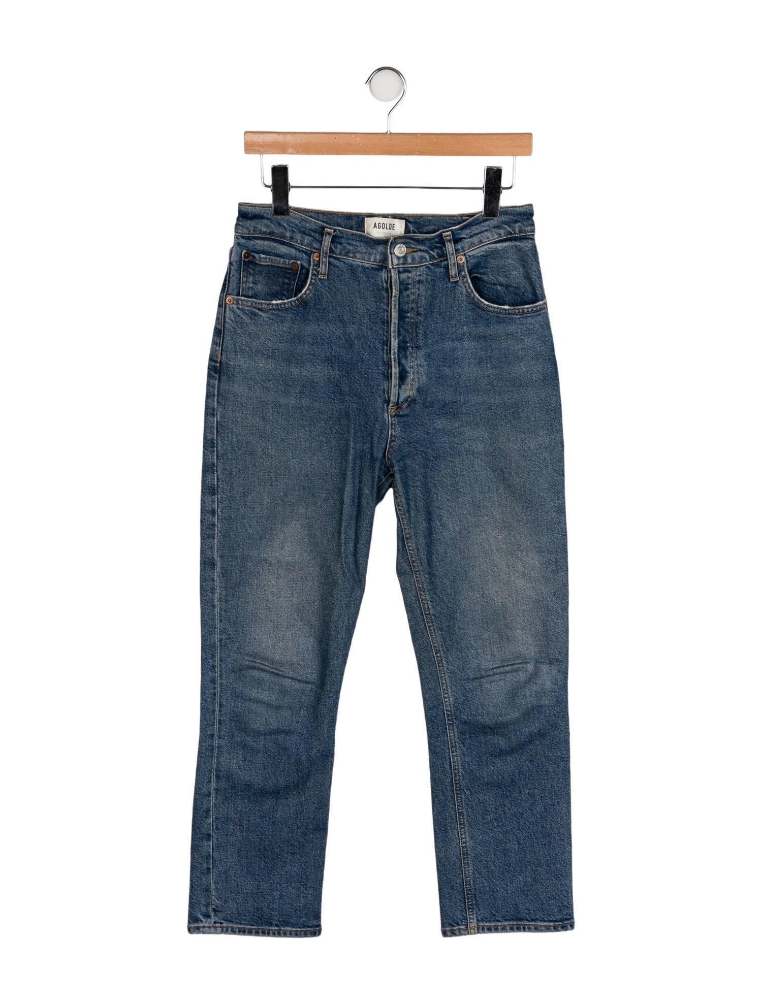 AGOLDE High-Rise Straight Leg Jeans