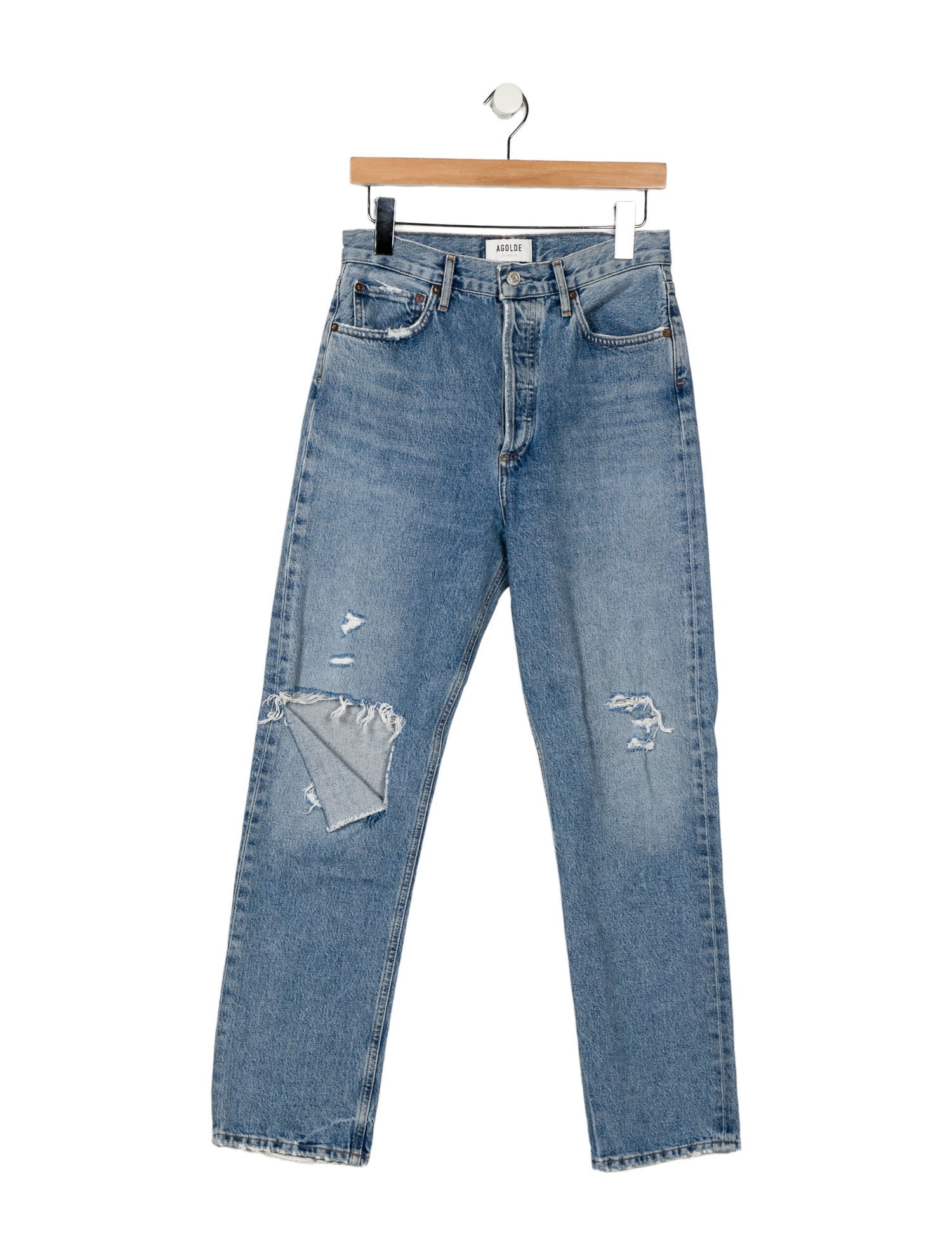 AGOLDE High-Rise Straight Leg Jeans
