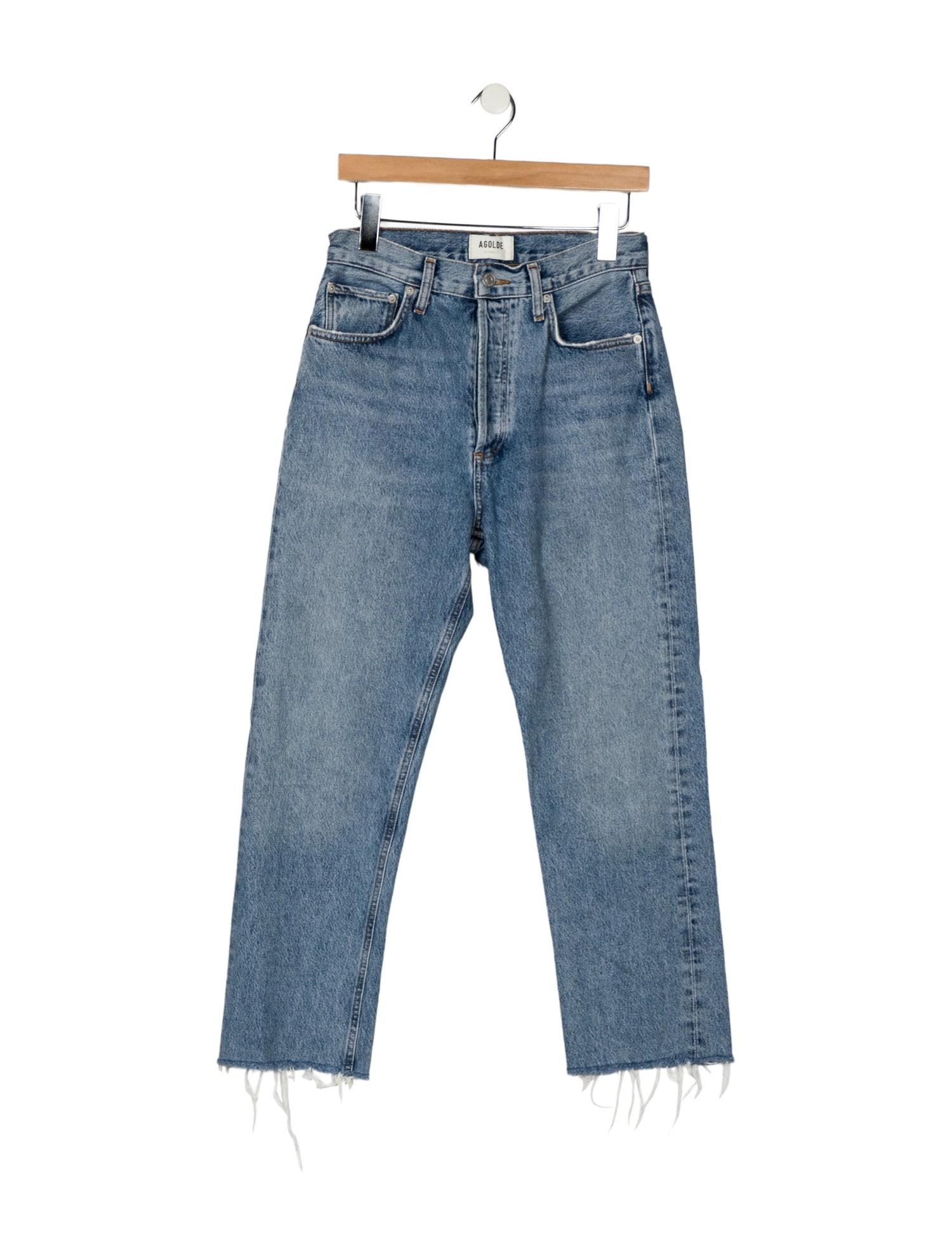 AGOLDE High-Rise Straight Leg Jeans