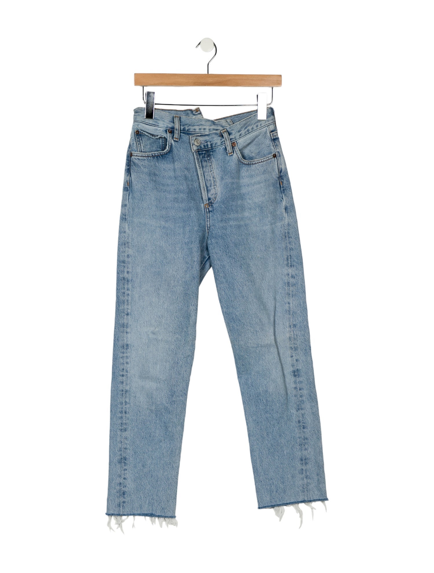AGOLDE Mid-Rise Straight Leg Jeans
