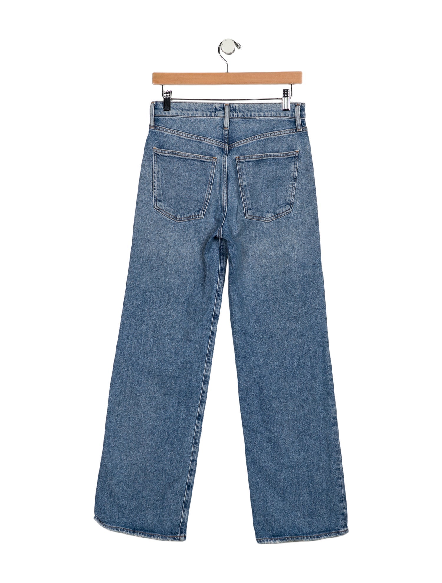 AGOLDE Mid-Rise Wide Leg Jeans