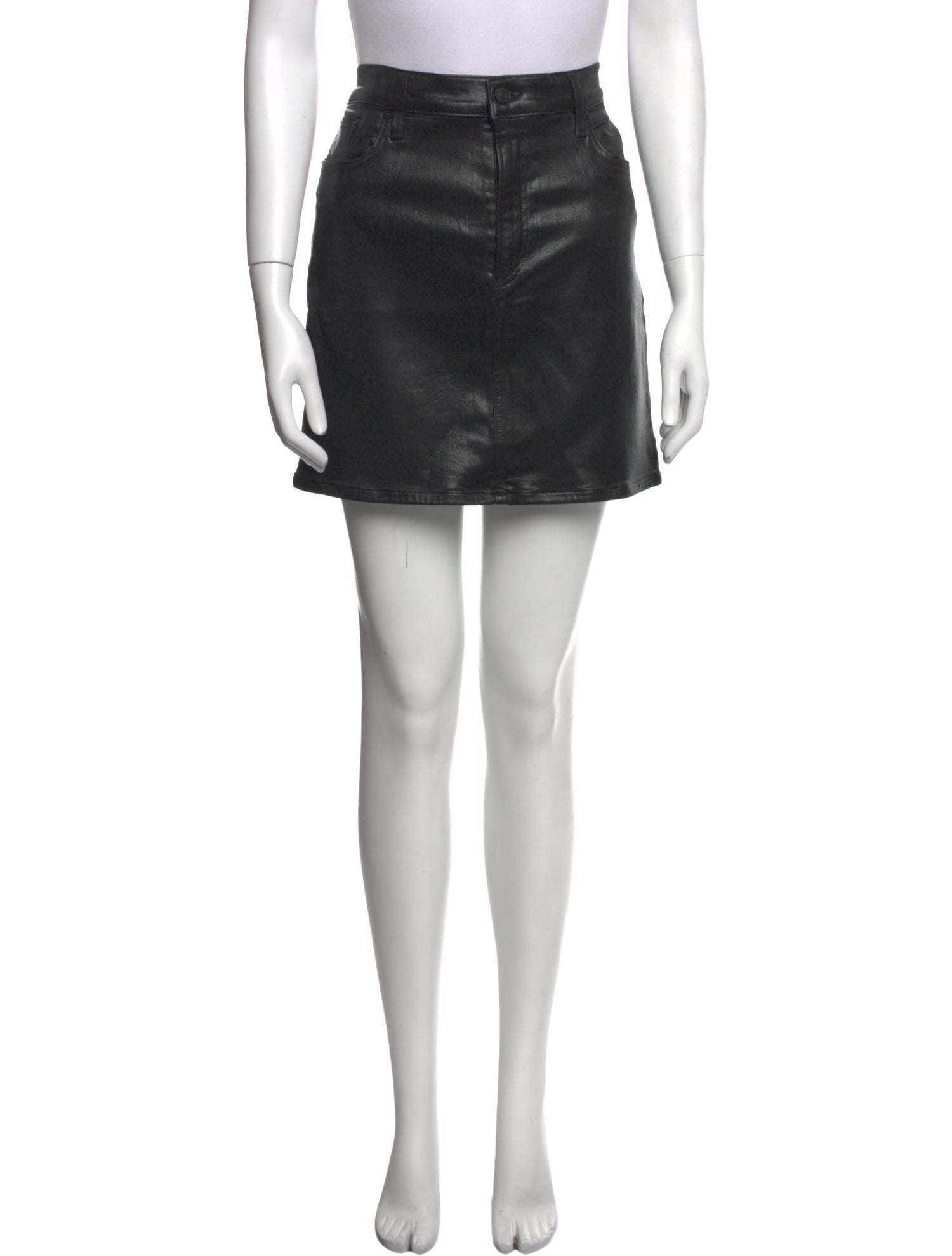 AGOLDE Raw-Edge Trim Mini Skirt