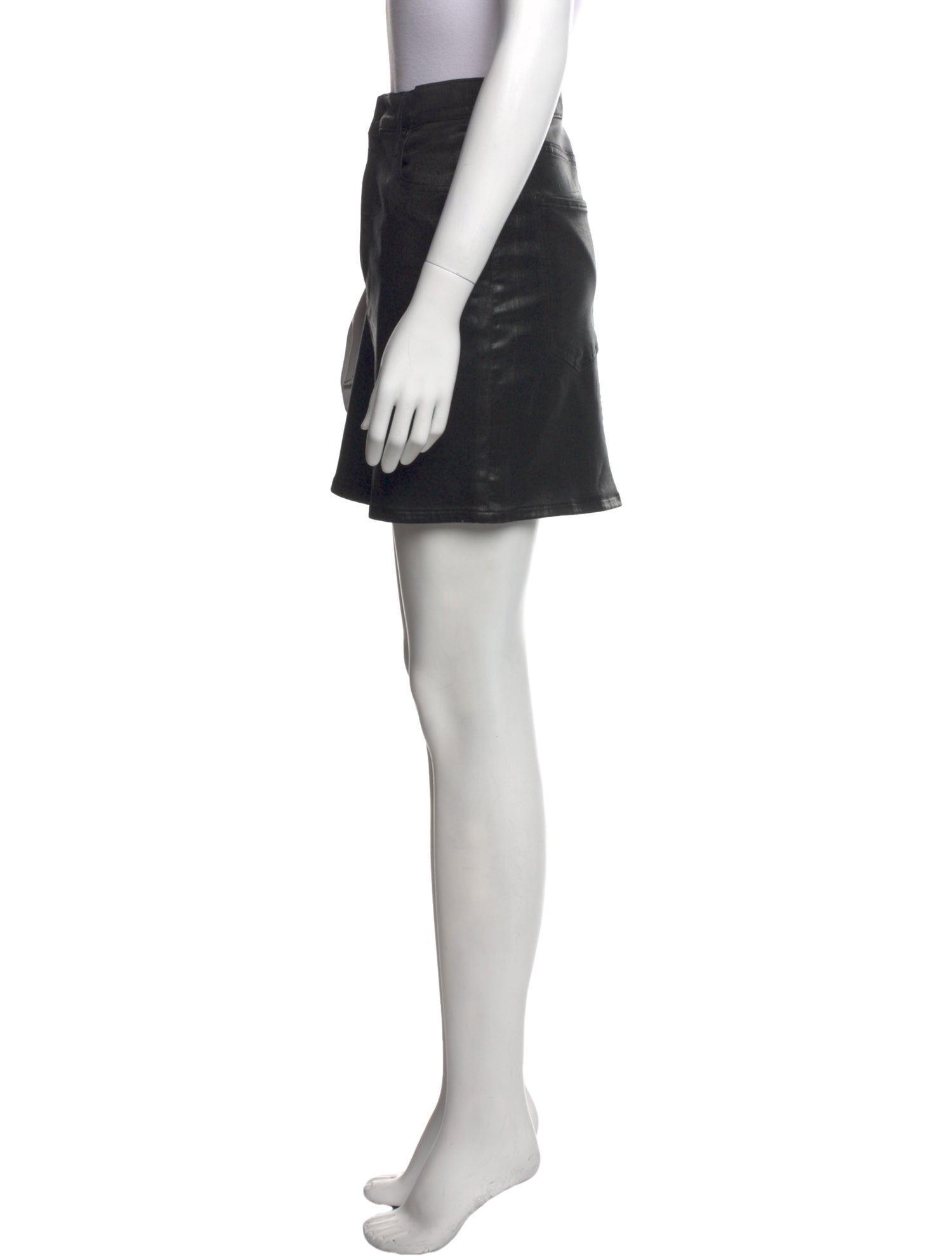 AGOLDE Raw-Edge Trim Mini Skirt