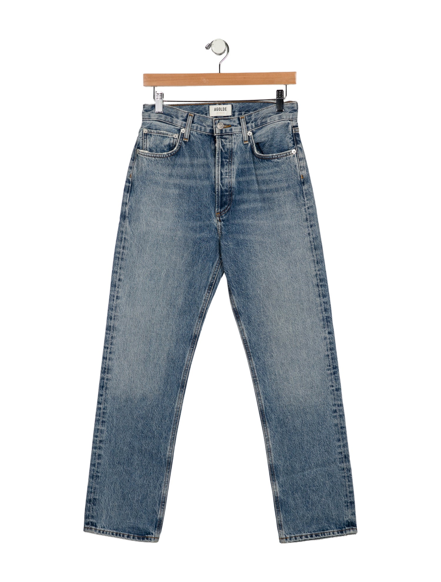 AGOLDE High-Rise Straight Leg Jeans