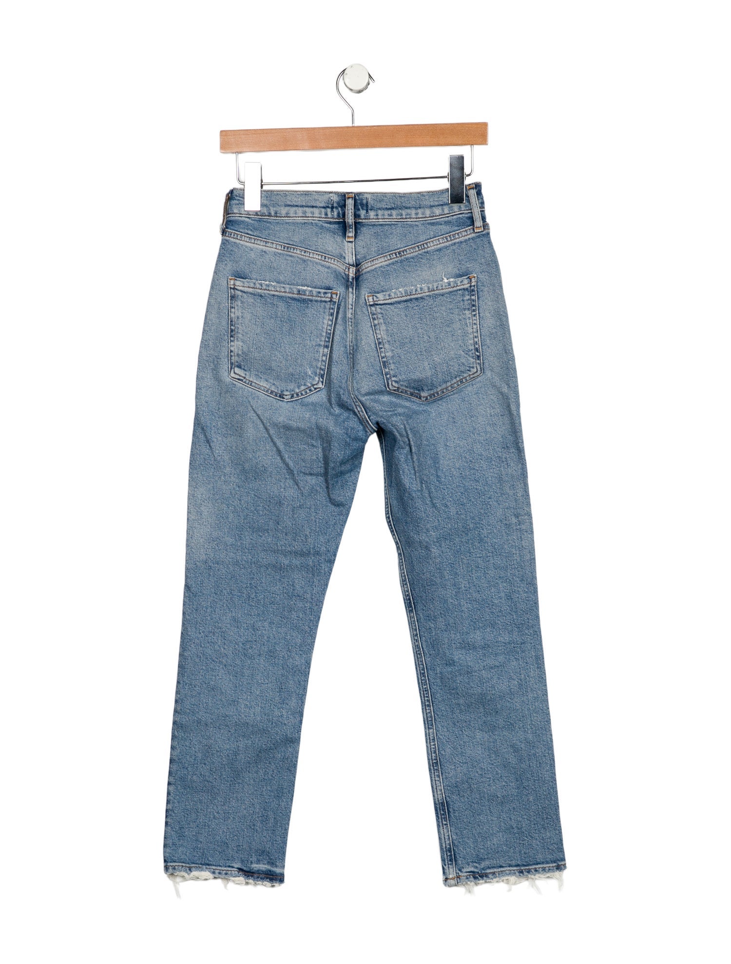 AGOLDE Mid-Rise Straight Leg Jeans