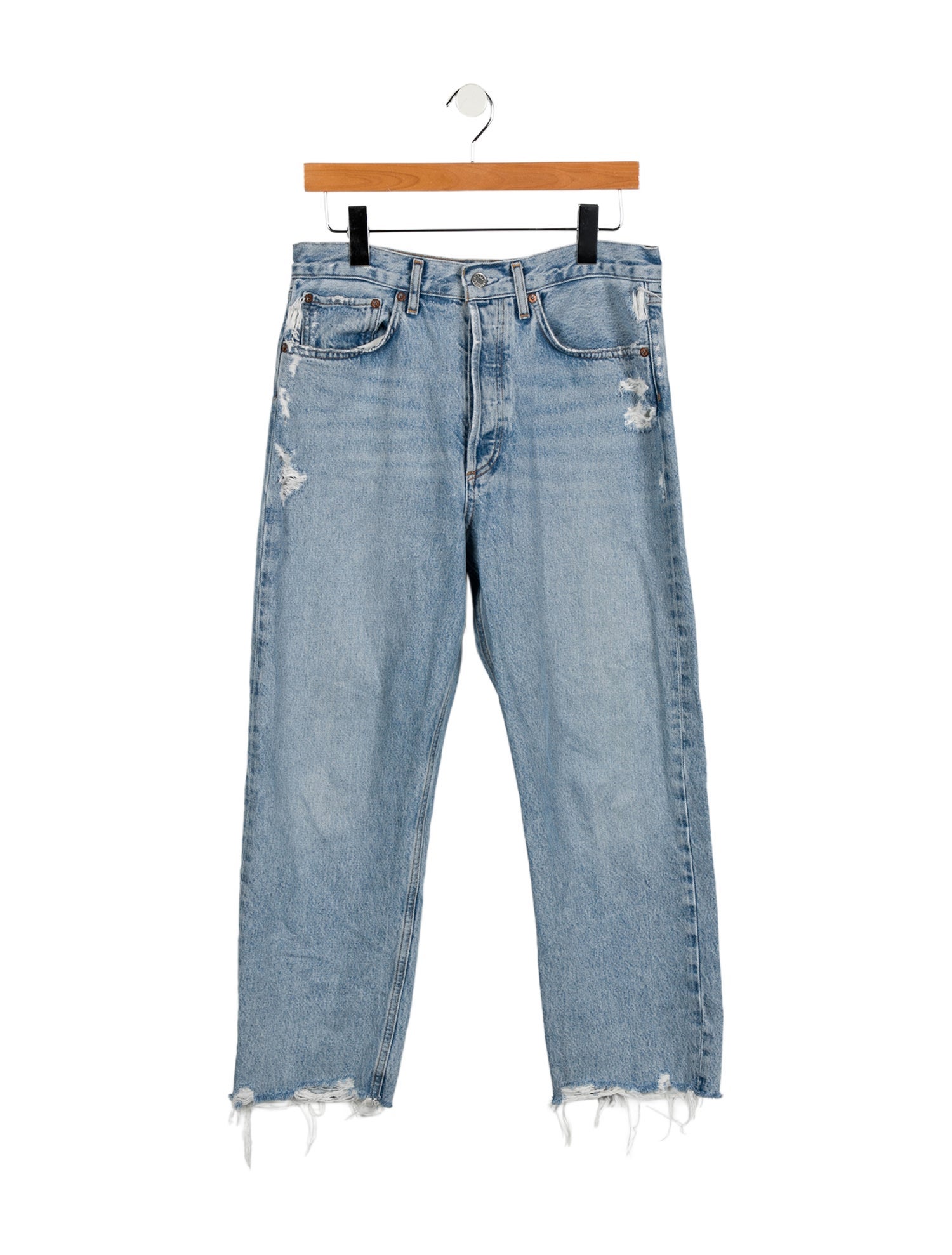 AGOLDE High-Rise Straight Leg Jeans