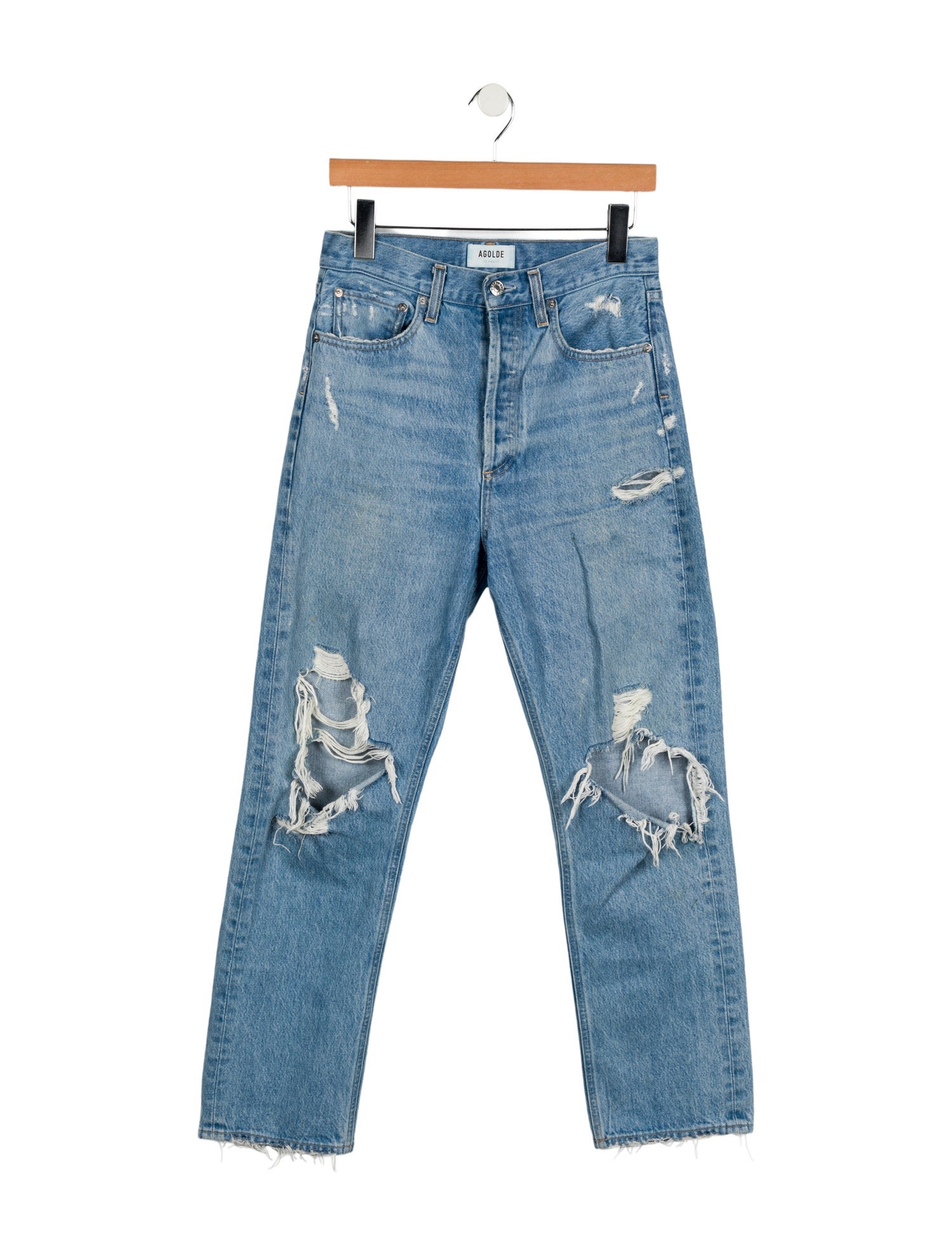 AGOLDE High-Rise Straight Leg Jeans