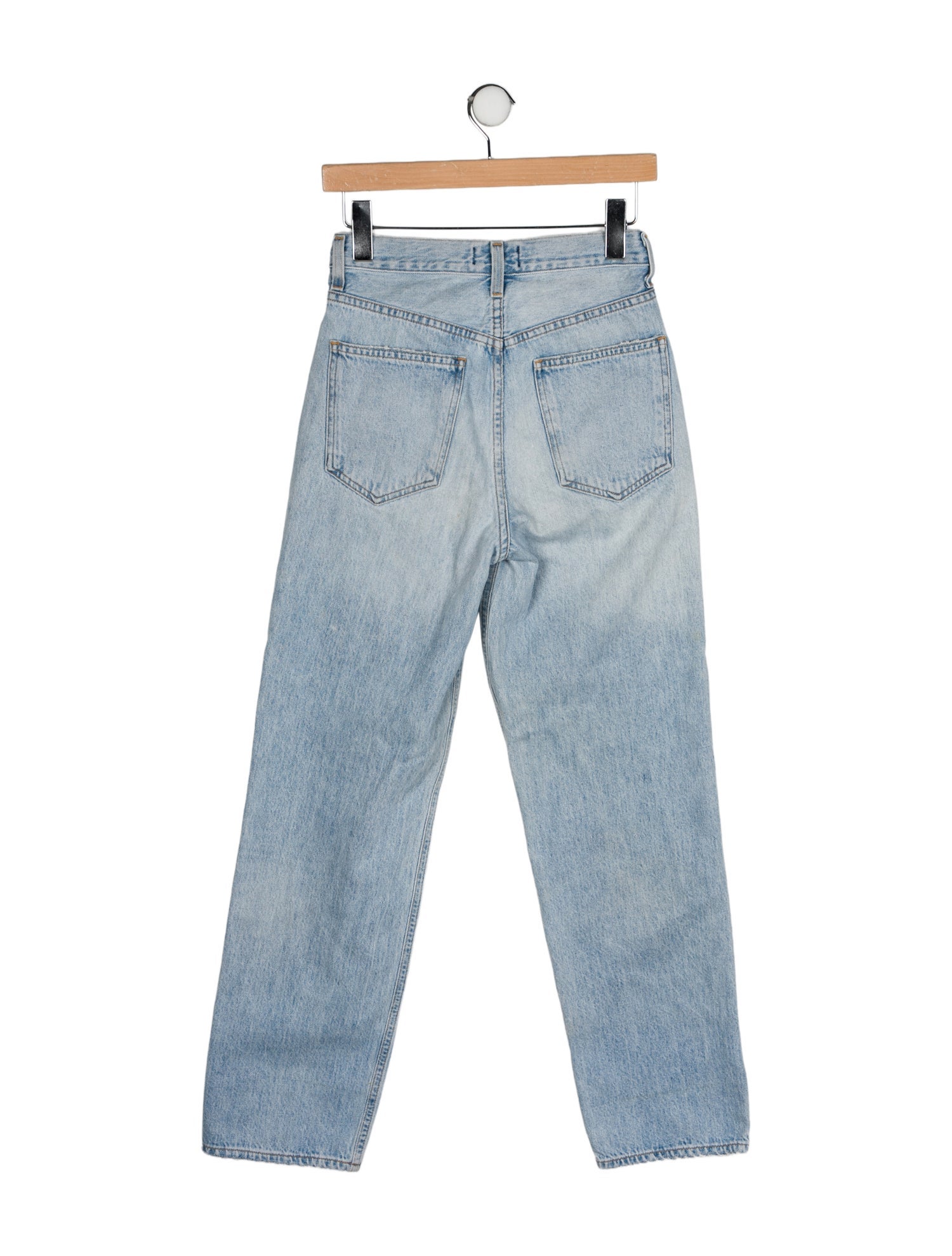 AGOLDE Mid-Rise Straight Leg Jeans