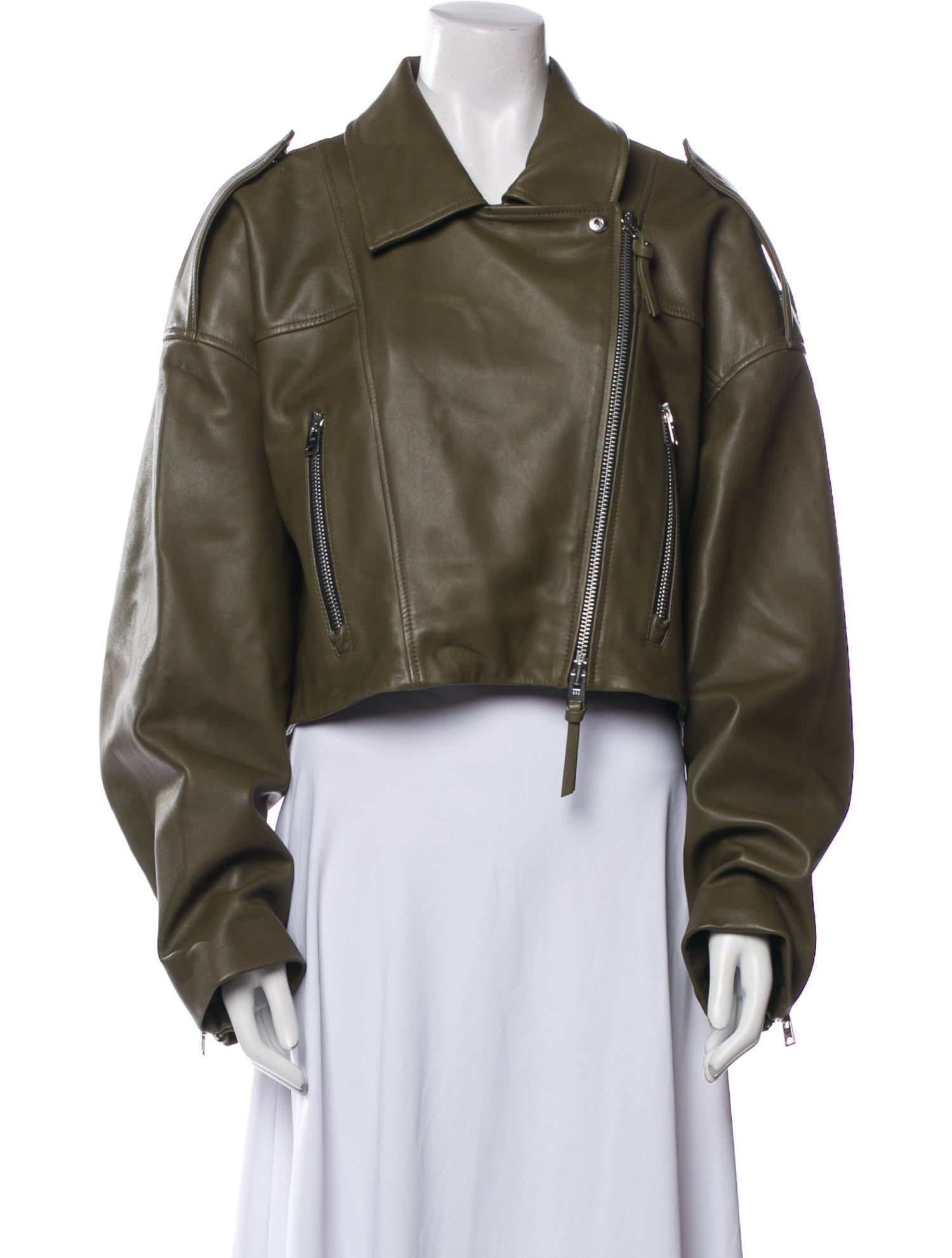 Shoreditch Ski Club x Agolde Leather Biker Jacket