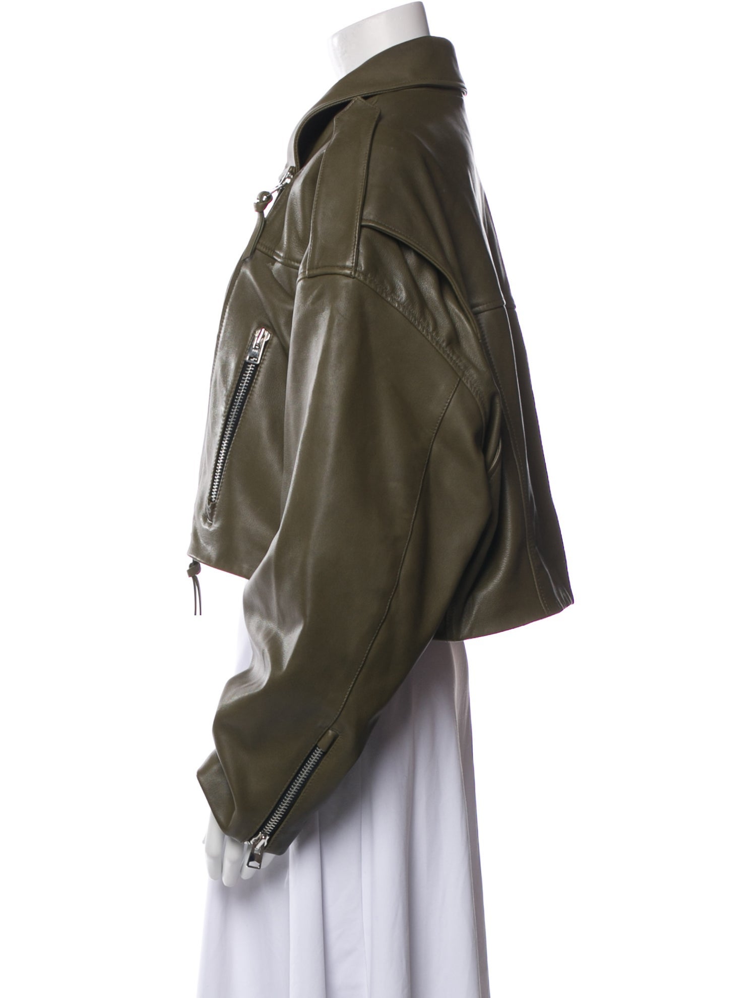 Shoreditch Ski Club x Agolde Leather Biker Jacket