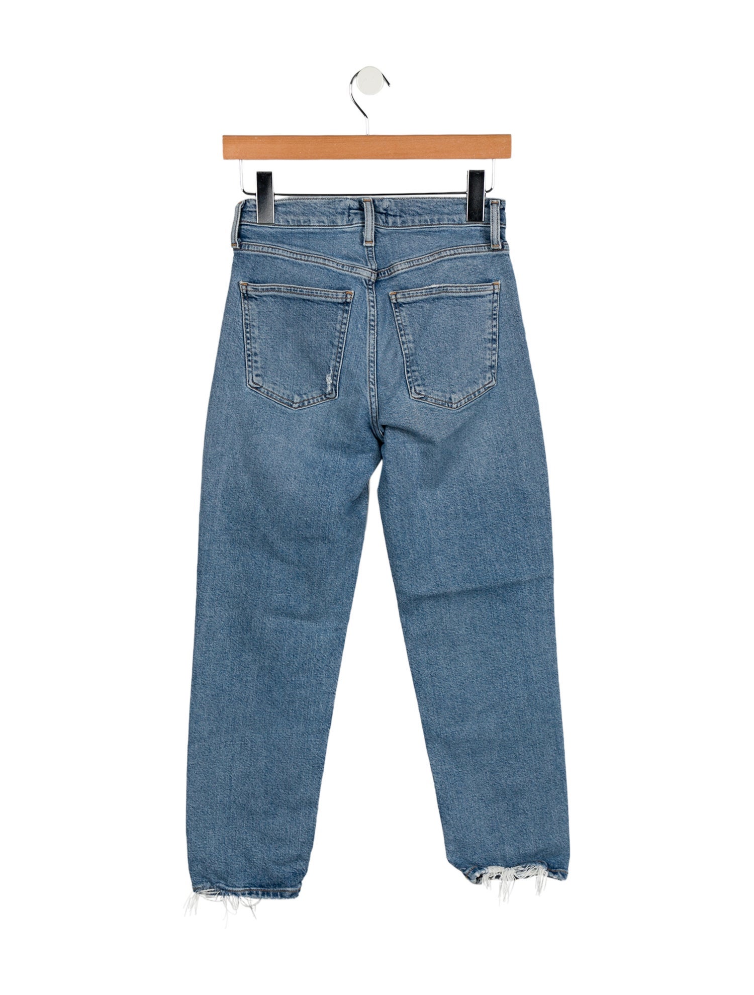AGOLDE Mid-Rise Straight Leg Jeans