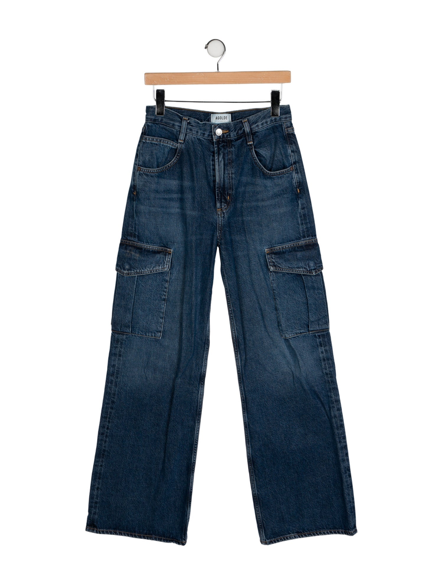 AGOLDE Mid-Rise Wide Leg Jeans
