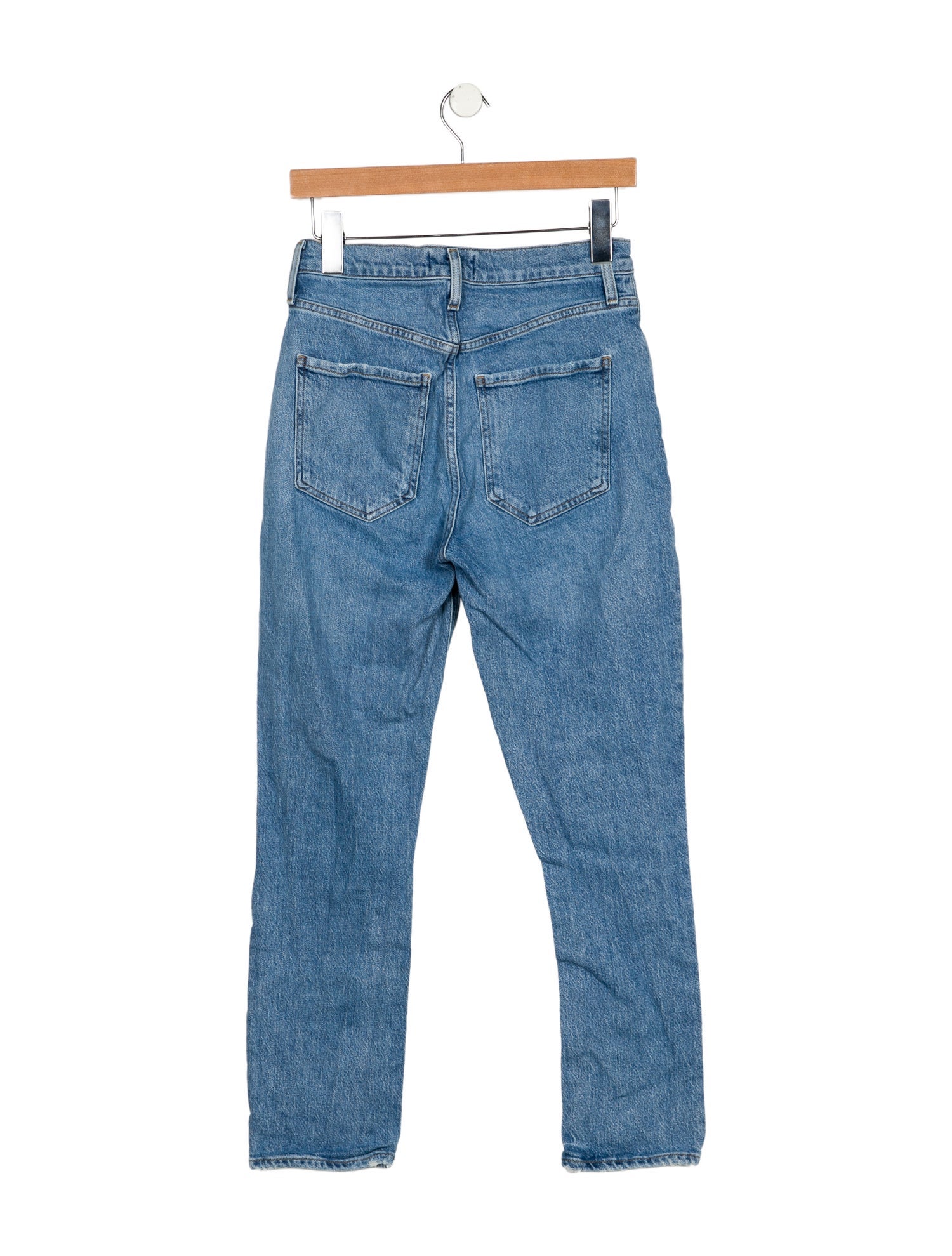 AGOLDE Mid-Rise Straight Leg Jeans