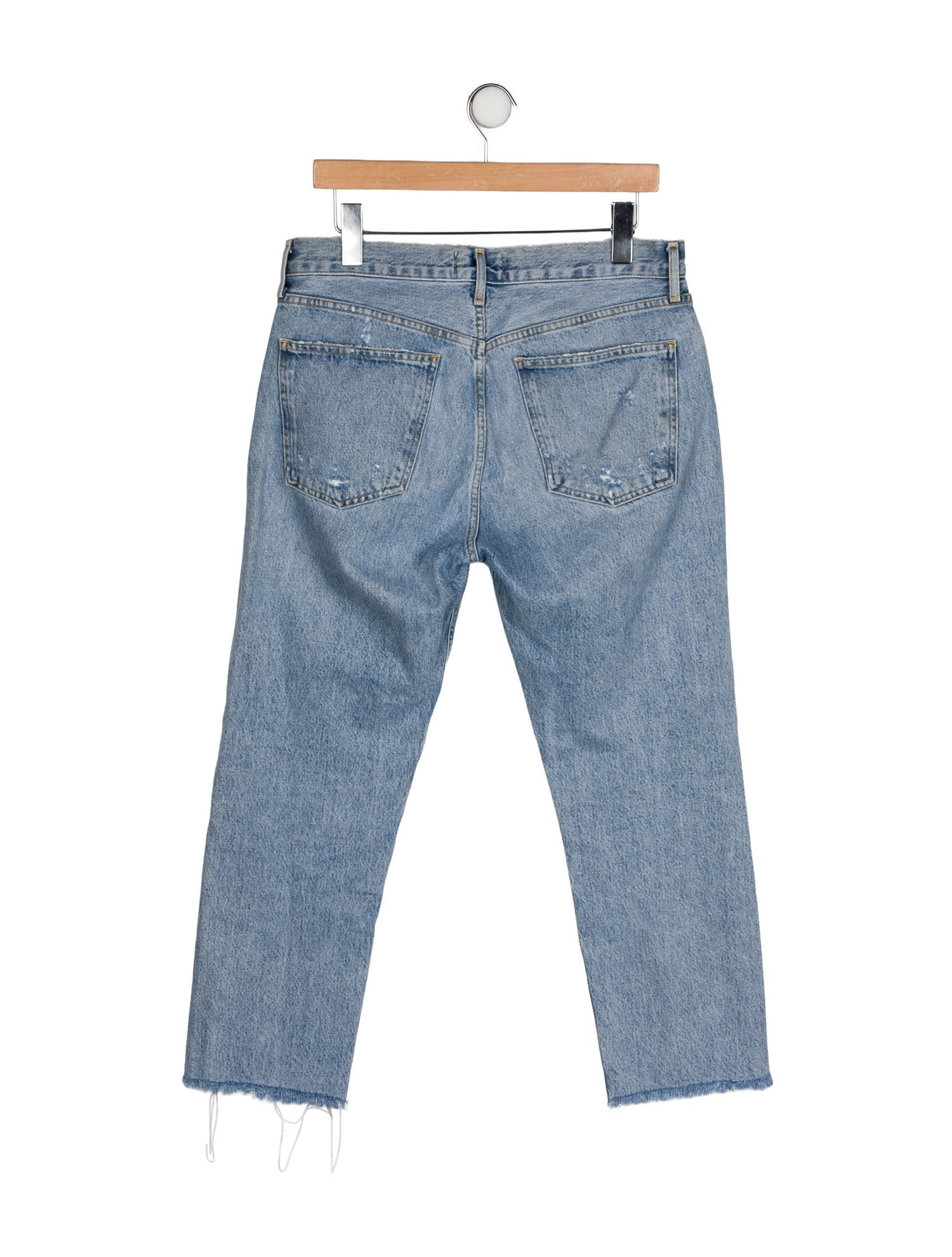AGOLDE Mid-Rise Straight Leg Jeans