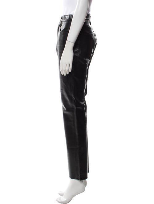 AGOLDE Leather Straight Leg Pants