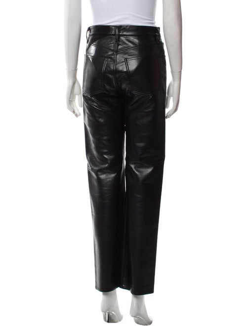 AGOLDE Leather Straight Leg Pants