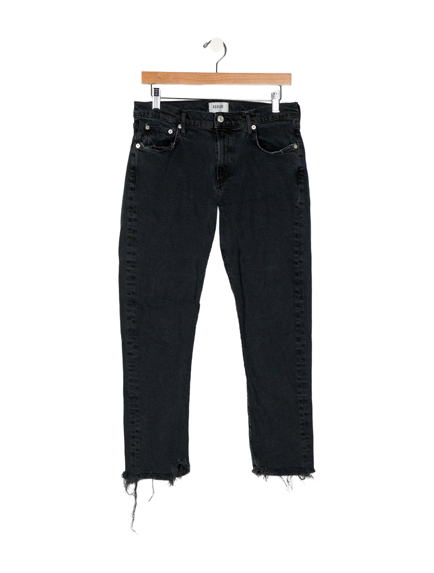 AGOLDE Mid-Rise Straight Leg Jeans