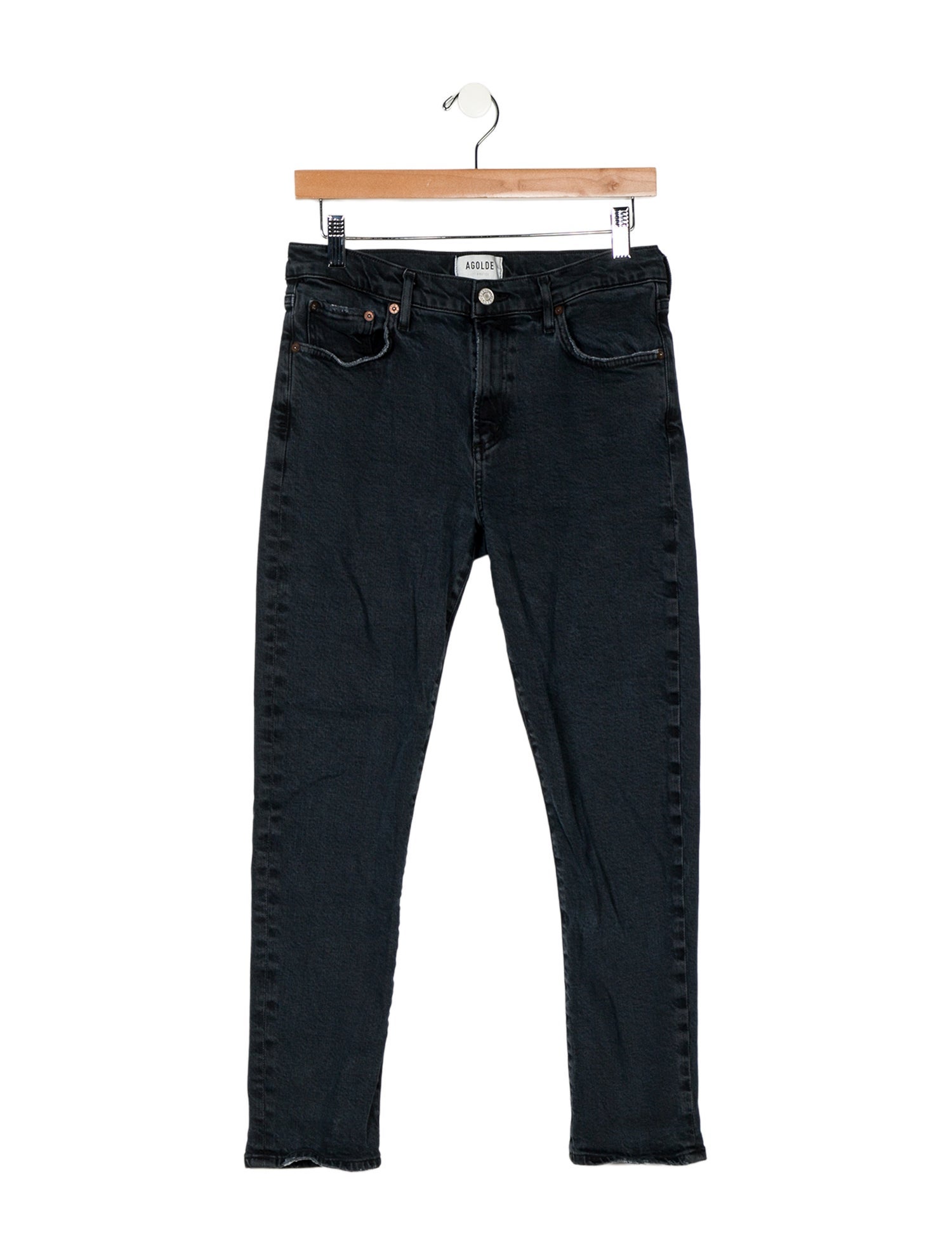 AGOLDE Mid-Rise Straight Leg Jeans