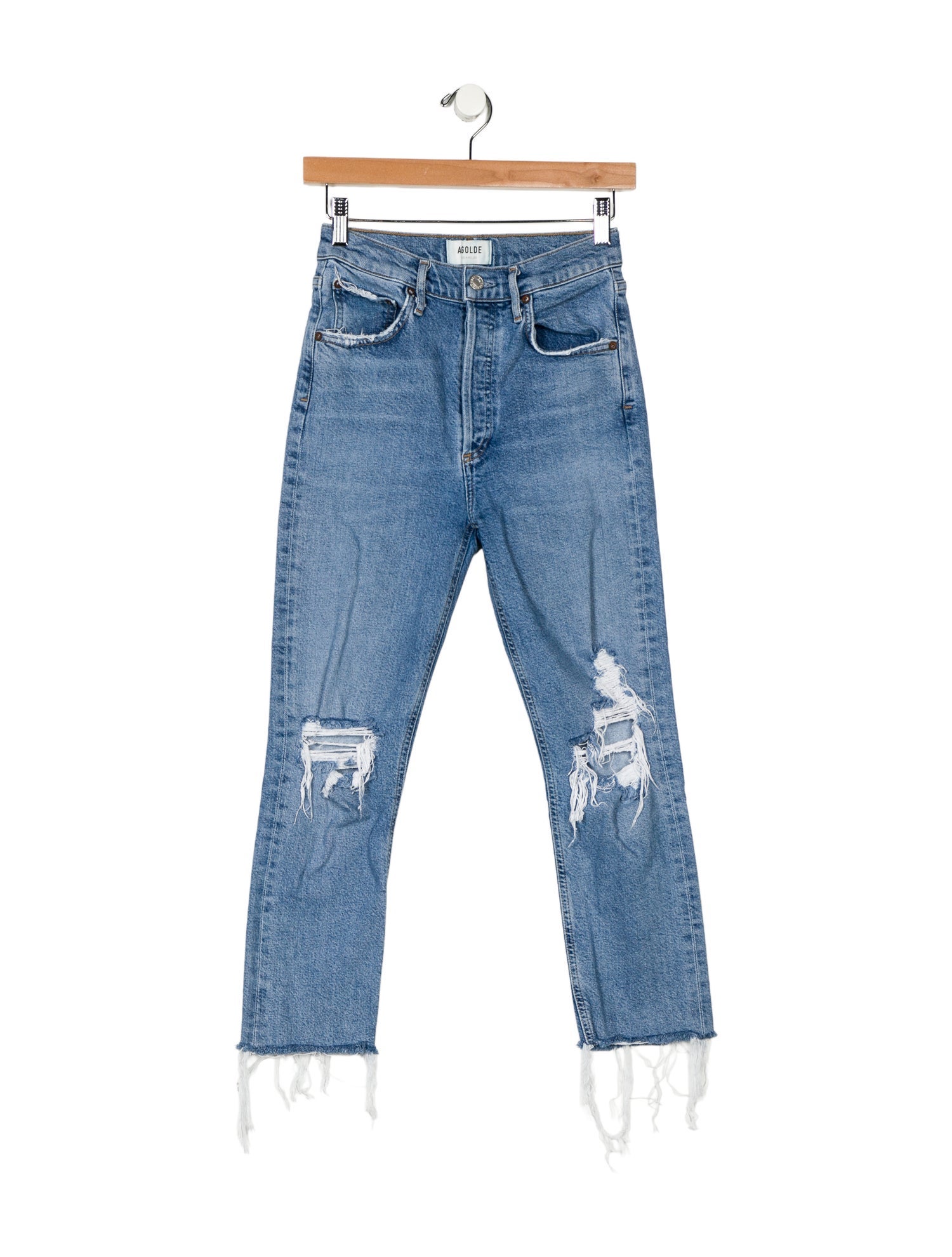 AGOLDE Mid-Rise Straight Leg Jeans