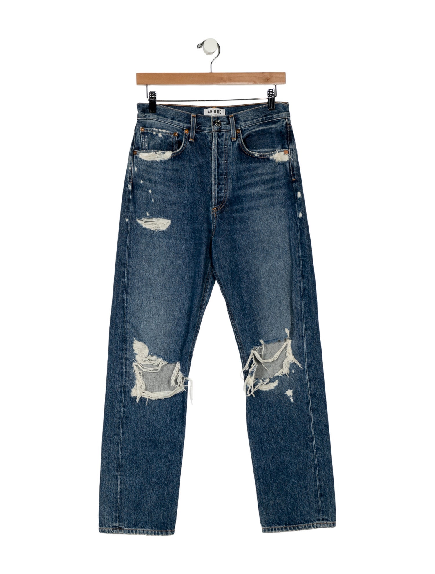 AGOLDE High-Rise Straight Leg Jeans