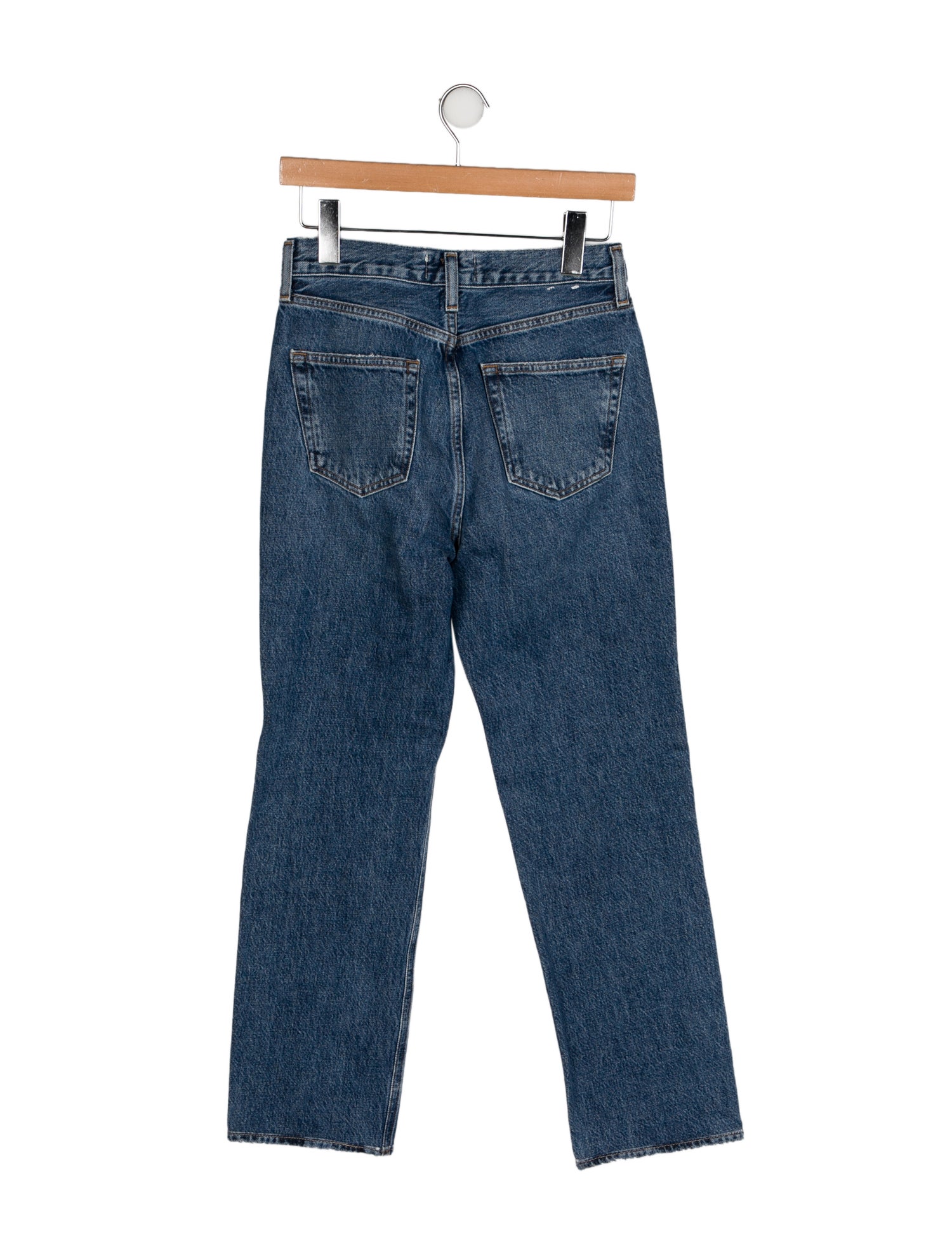 AGOLDE Mid-Rise Straight Leg Jeans