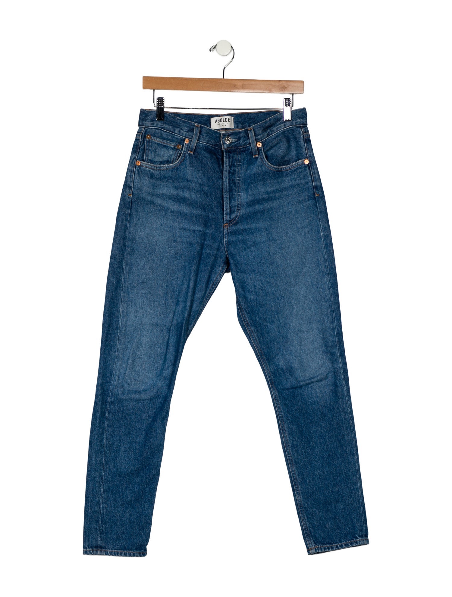 AGOLDE Mid-Rise Skinny Leg Jeans