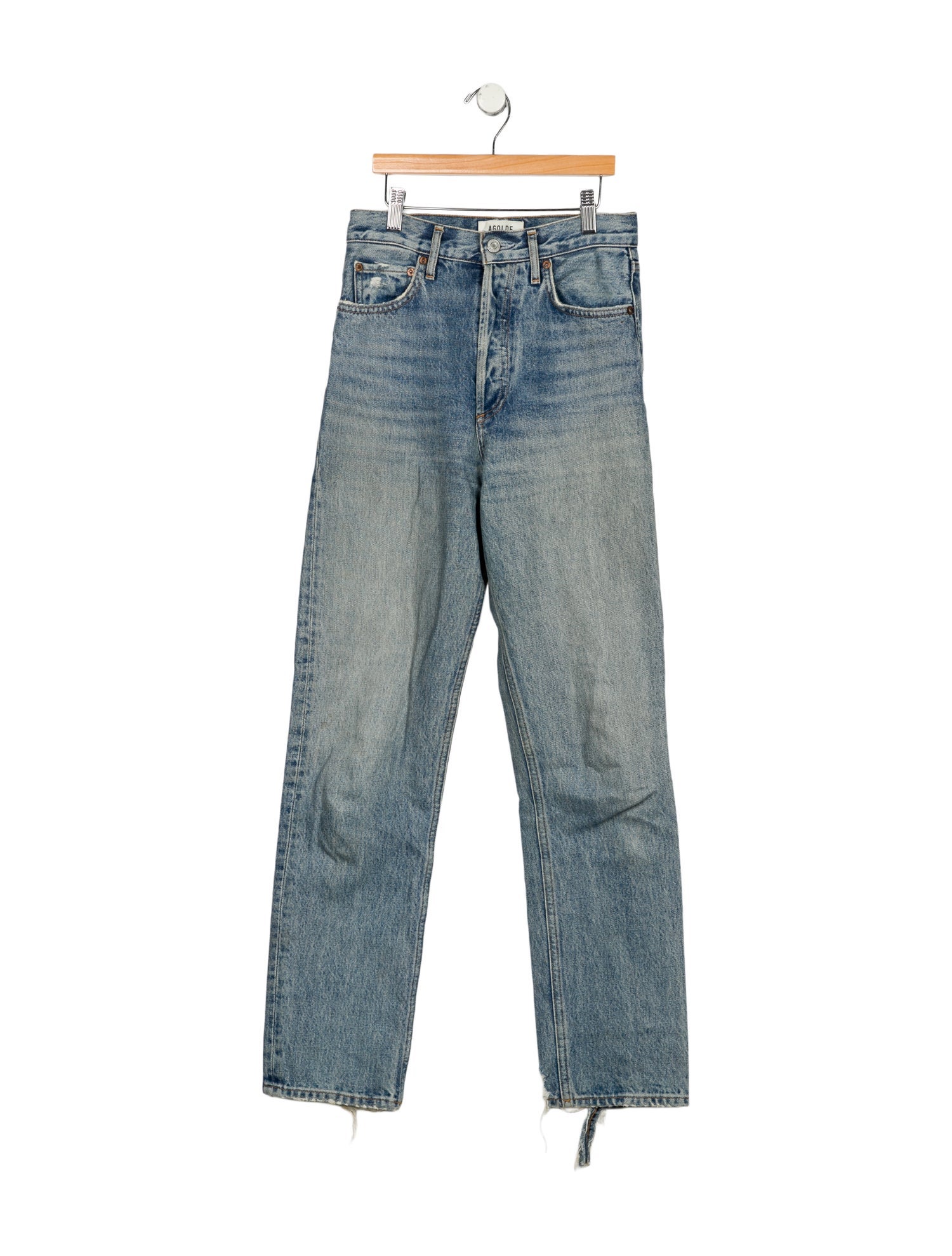 AGOLDE High-Rise Straight Leg Jeans