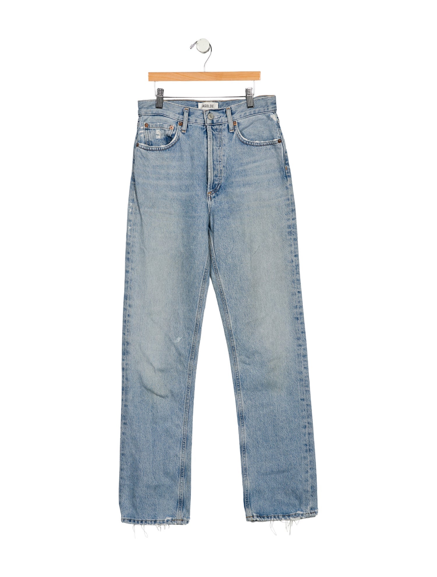 AGOLDE High-Rise Straight Leg Jeans