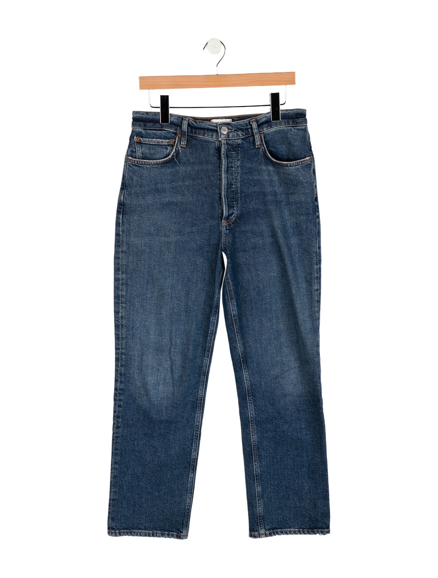 AGOLDE High-Rise Straight Leg Jeans