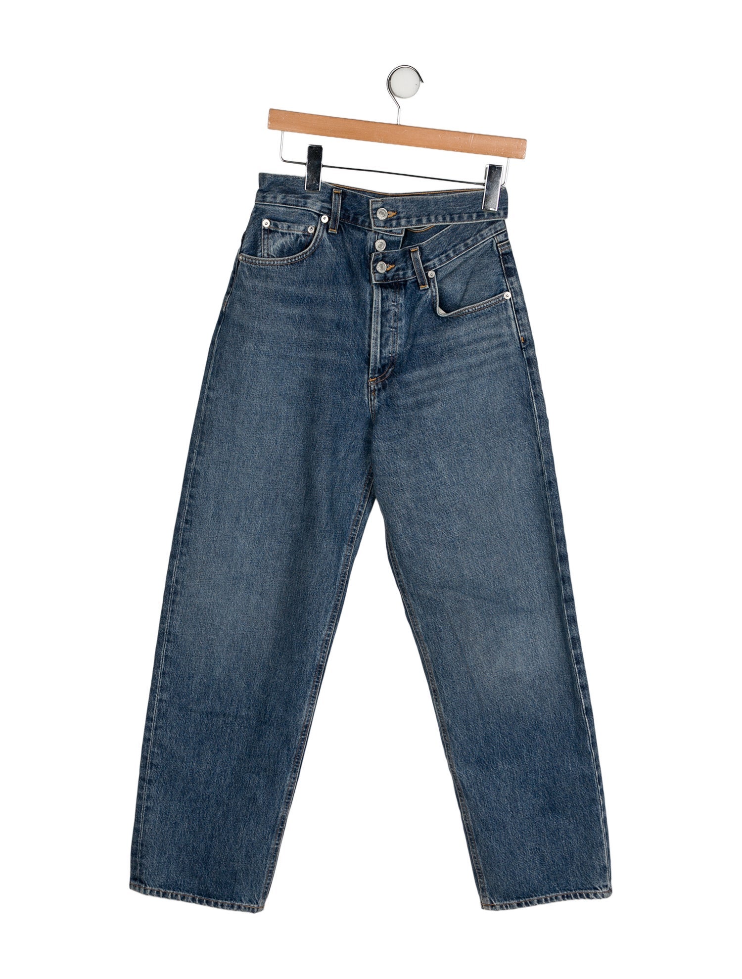 AGOLDE High-Rise Straight Leg Jeans