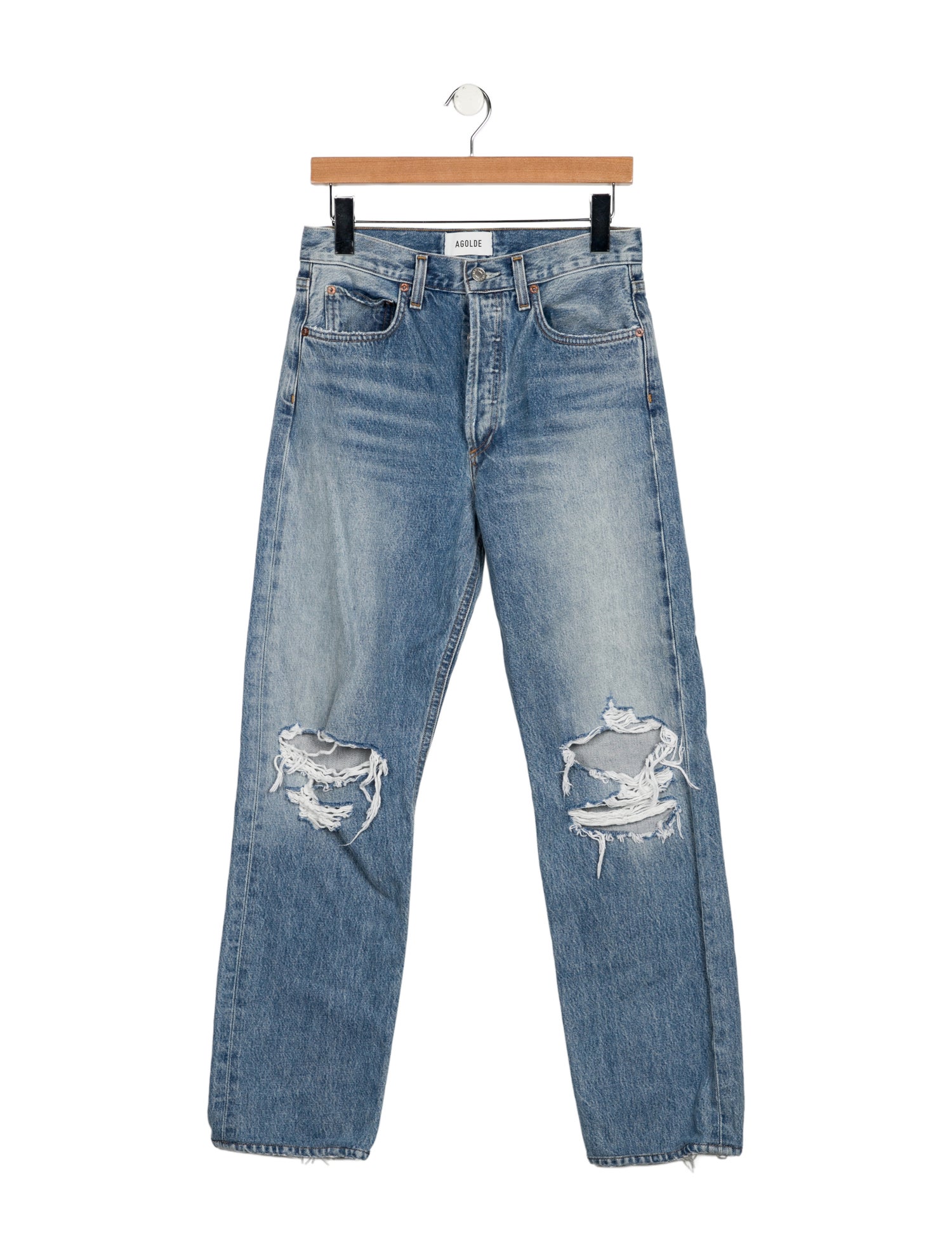 AGOLDE High-Rise Straight Leg Jeans
