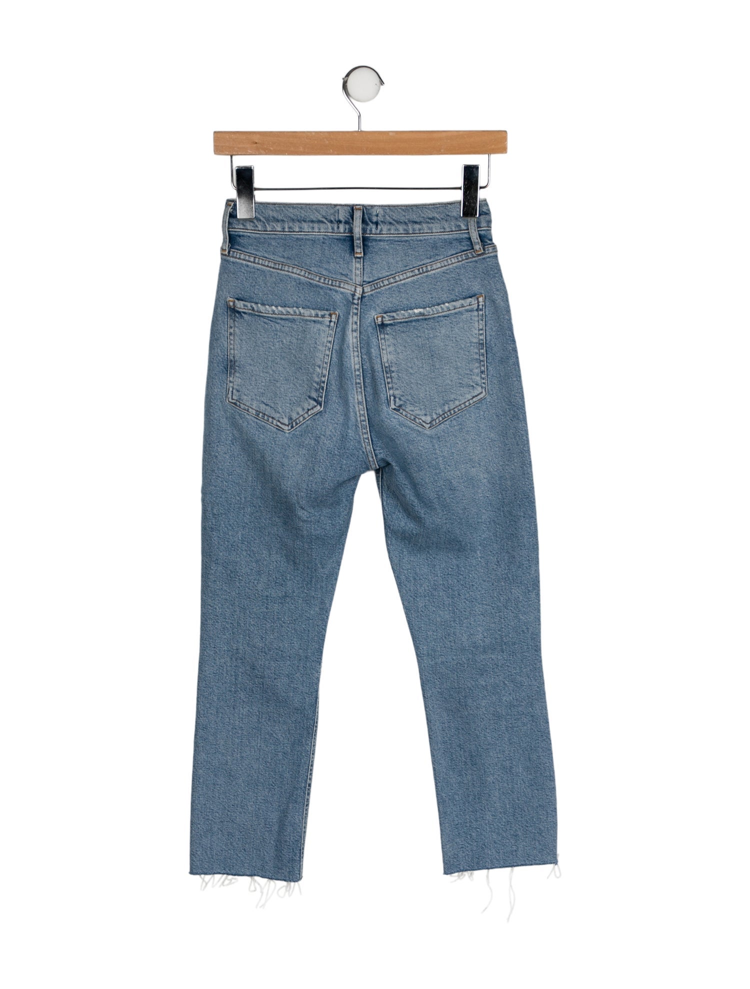 AGOLDE Mid-Rise Straight Leg Jeans