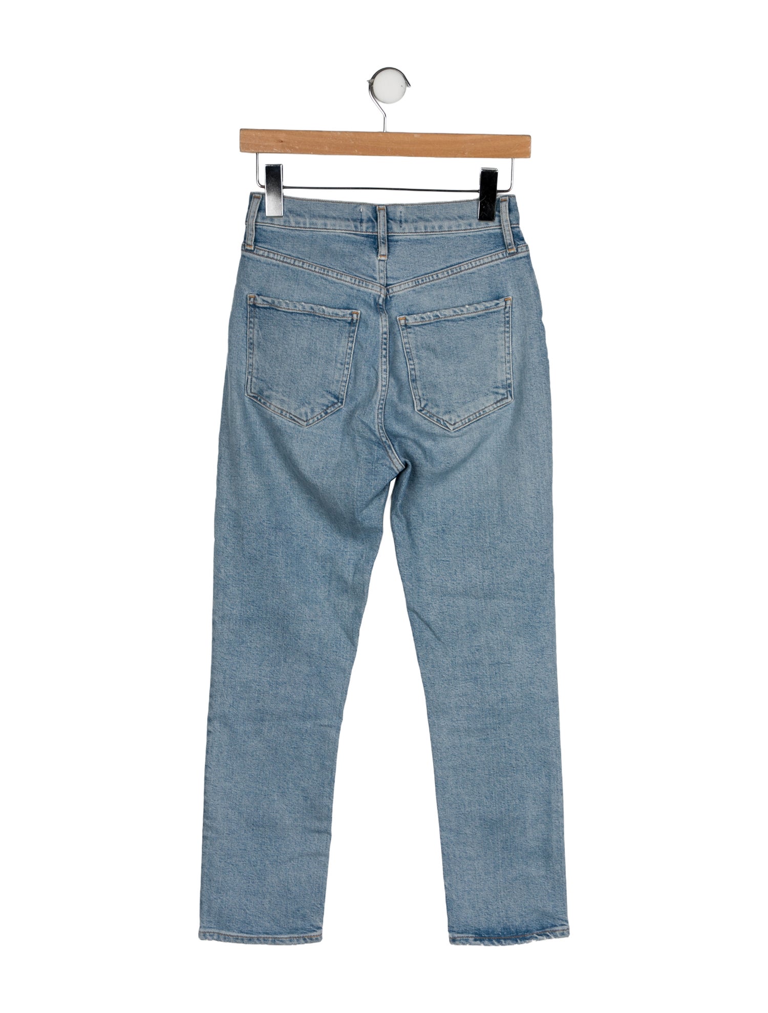 AGOLDE Mid-Rise Straight Leg Jeans